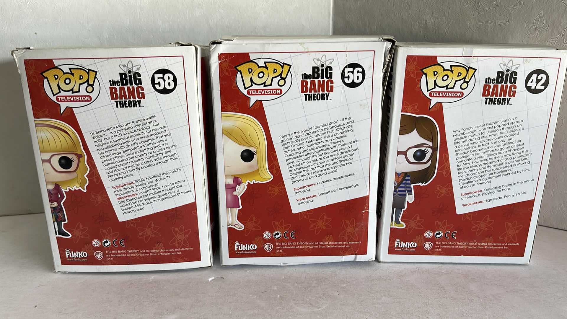 Photo 1 of NIB FUNKO POP LOT OF (3) THE BIG BANG THEORY FEMALE CHARACTERS