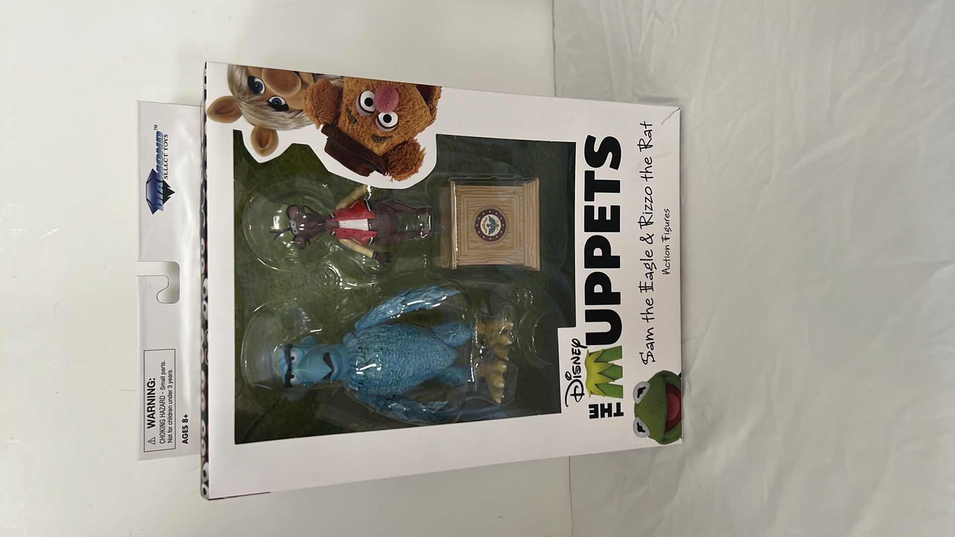 Photo 1 of NIB DISNEY THE MUPPETS "SAM THE EAGLE & RIZZO THE RAT" ACTION FIGURES MSRP $40