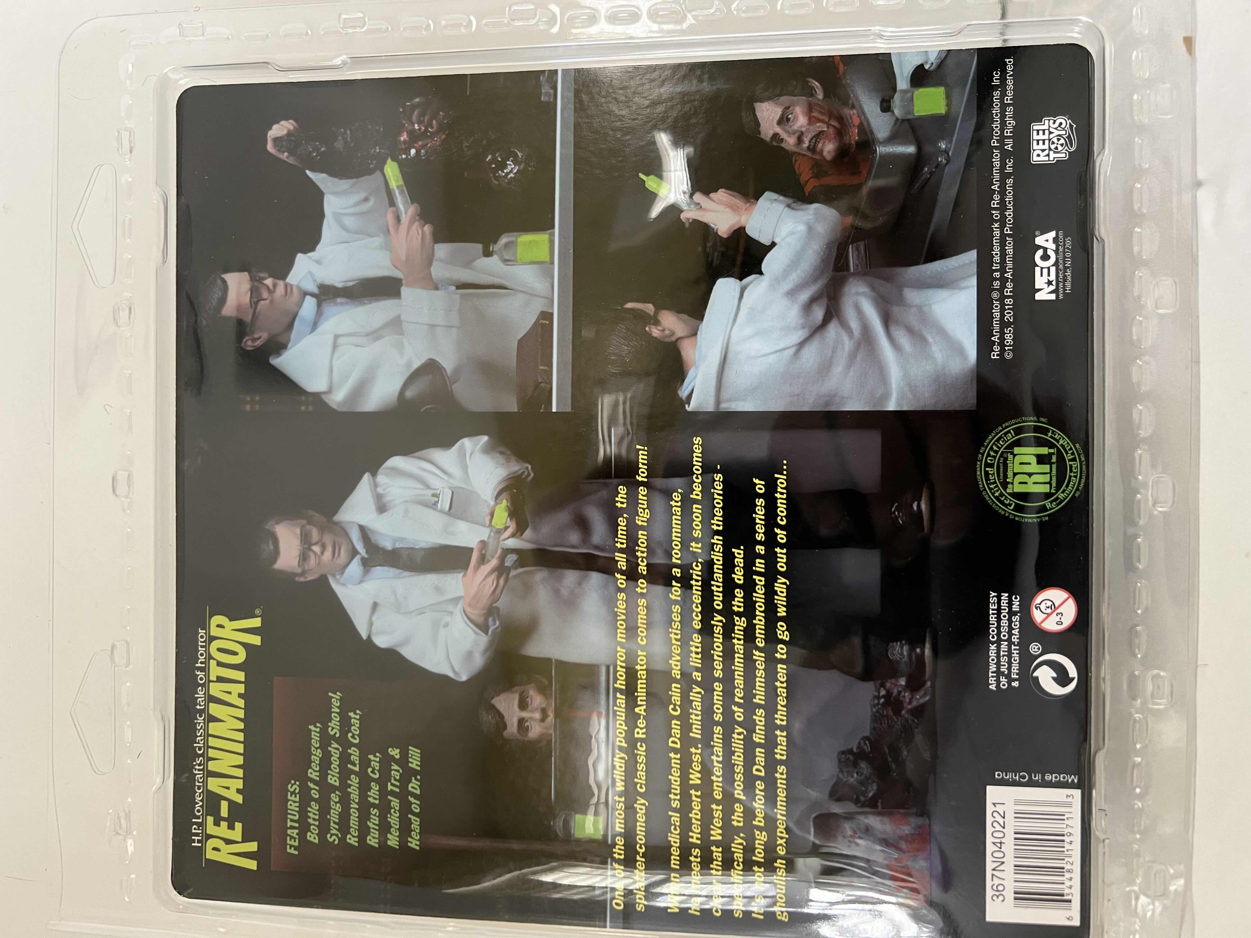 Photo 2 of NEW NECA H.P. LOVECRAFT'S CLASSIC TALE OF HORROR "RE-ANIMATOR" ACTION FIGURE MSRP $95