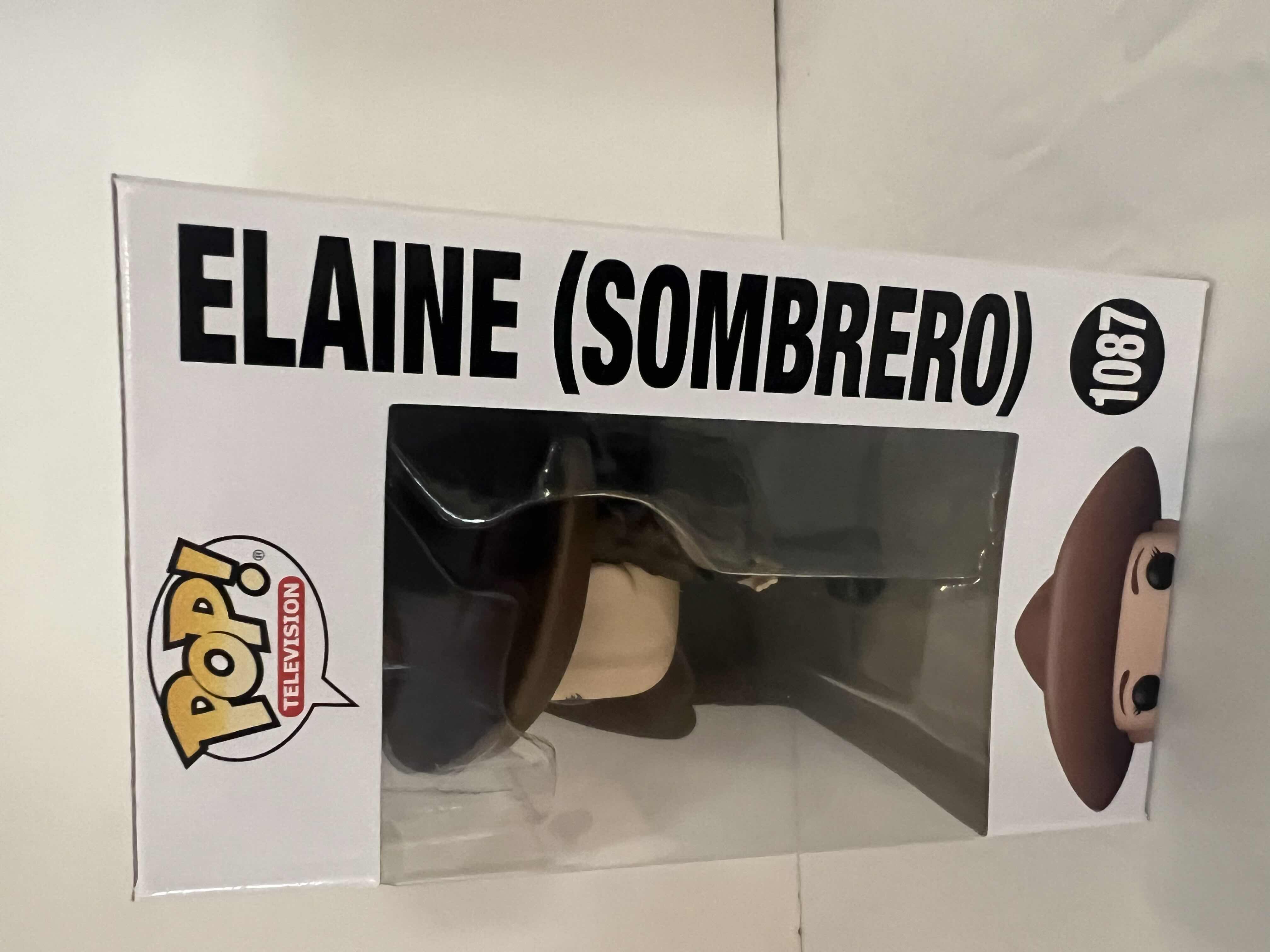 Photo 1 of NIB FUNKO POP! TELEVISION SEINFIELD "ELAINE (SOMBRERO) VINYL FIGURE MSRP $20