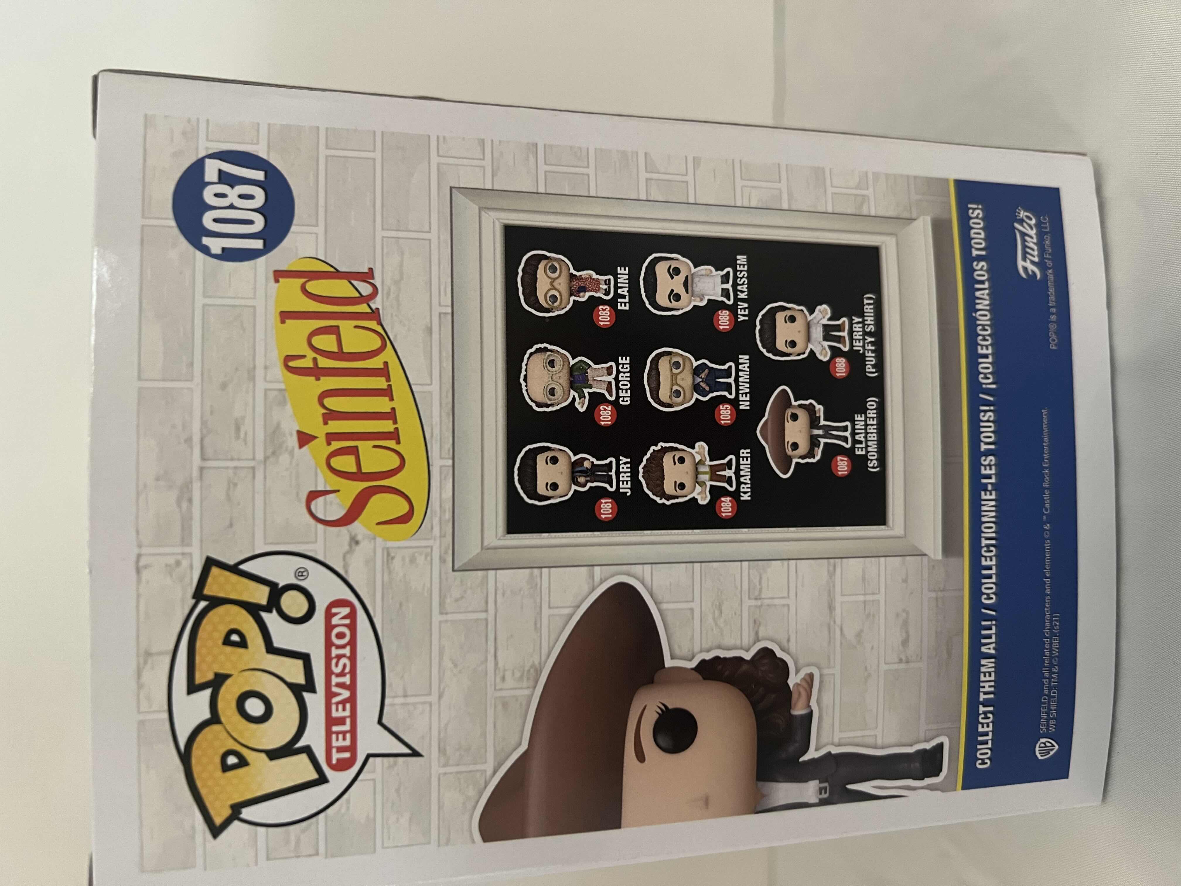 Photo 1 of NIB FUNKO POP! TELEVISION SEINFIELD "ELAINE (SOMBRERO) VINYL FIGURE MSRP $20