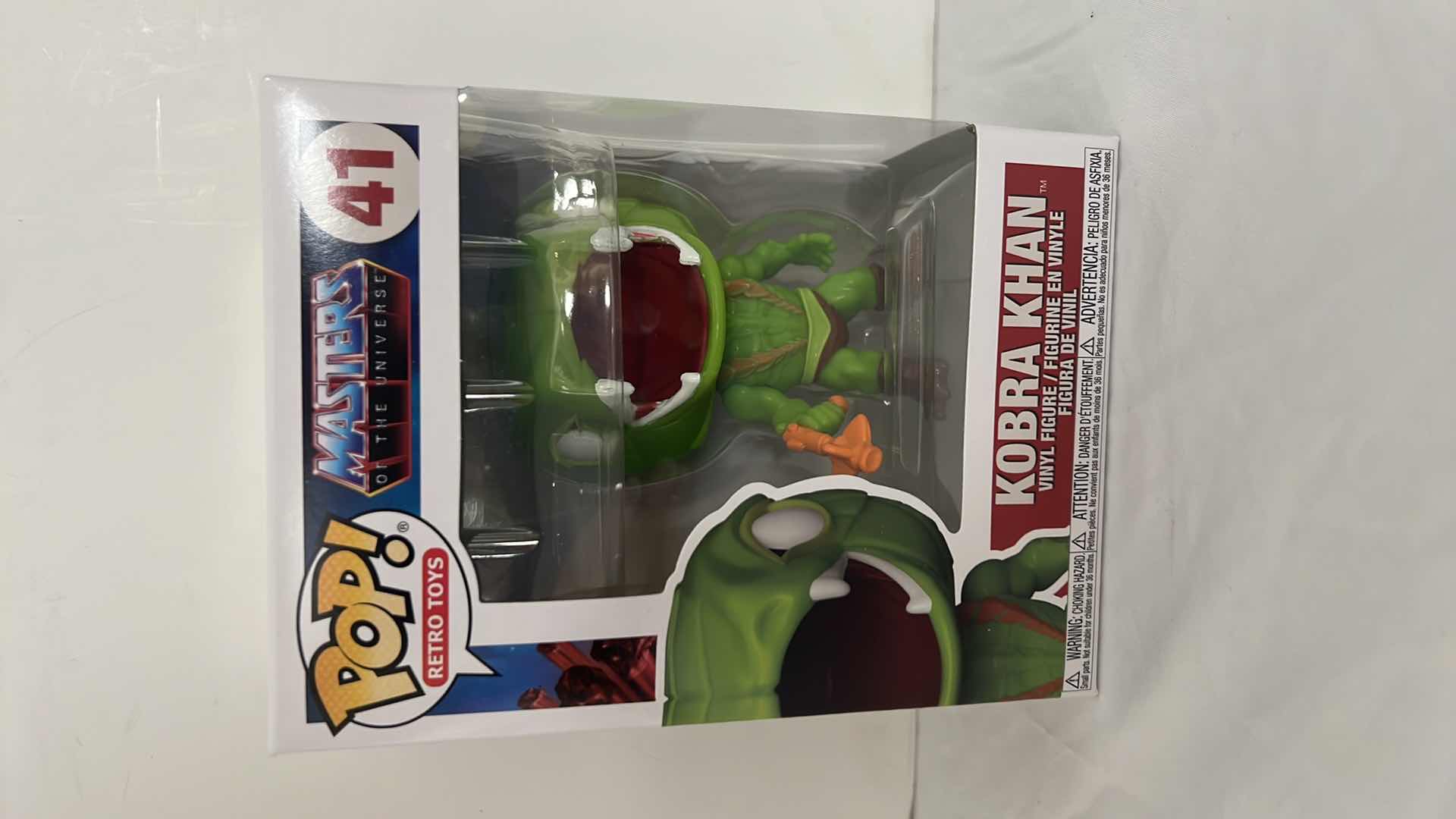 View 1 of NIB FUNKO POP! RETRO TOYS MASTERS OF THE UNIVERSE "KOBRA KHAN" VINYL FIGURE MSRP $20