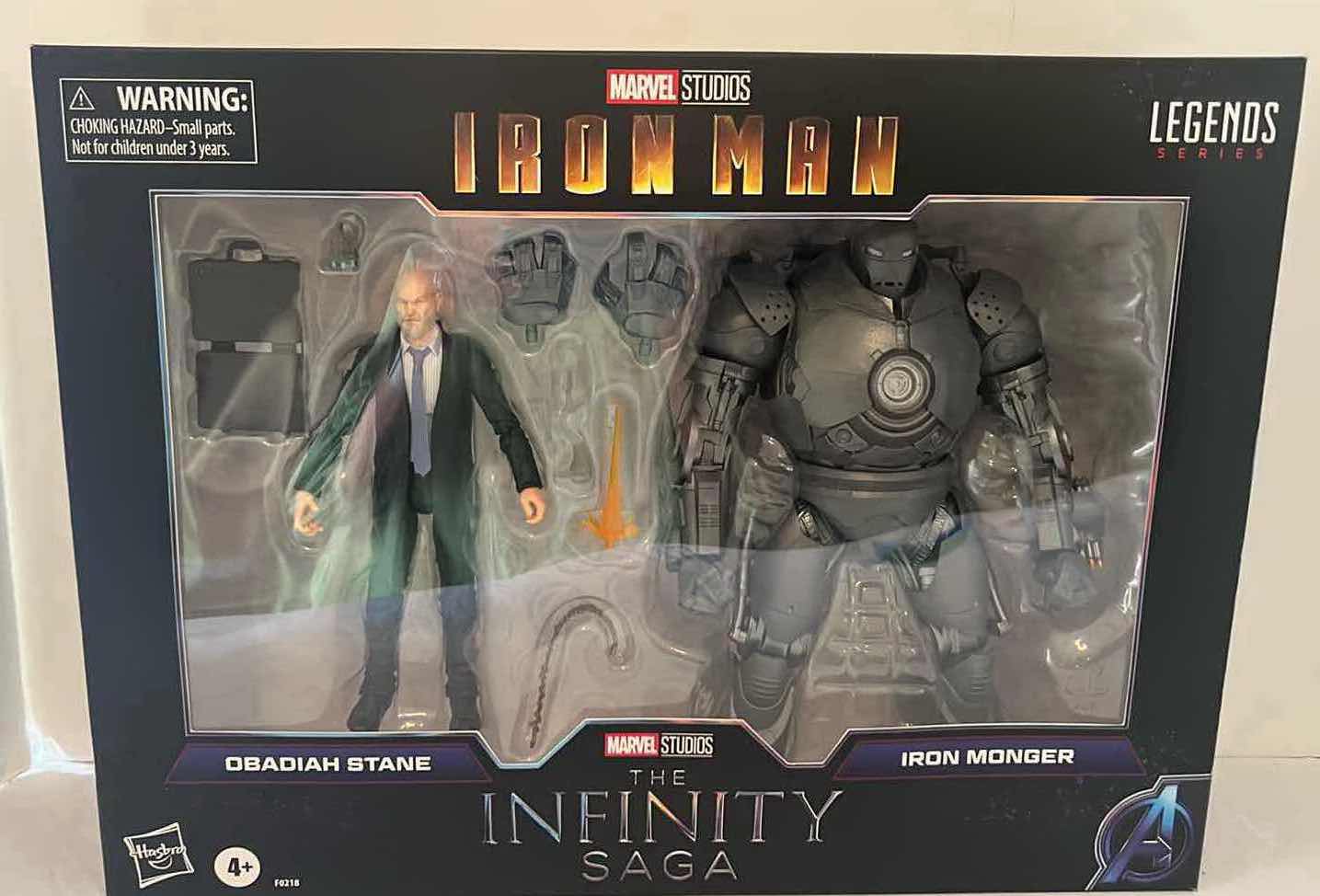 Photo 1 of NEW HASBRO MARVEL LEGENDS SERIES IRON MAN THE INFINITY SAGA "OBADIAH STANE & IRON MONGER" ACTION FIGURES MSRP $85