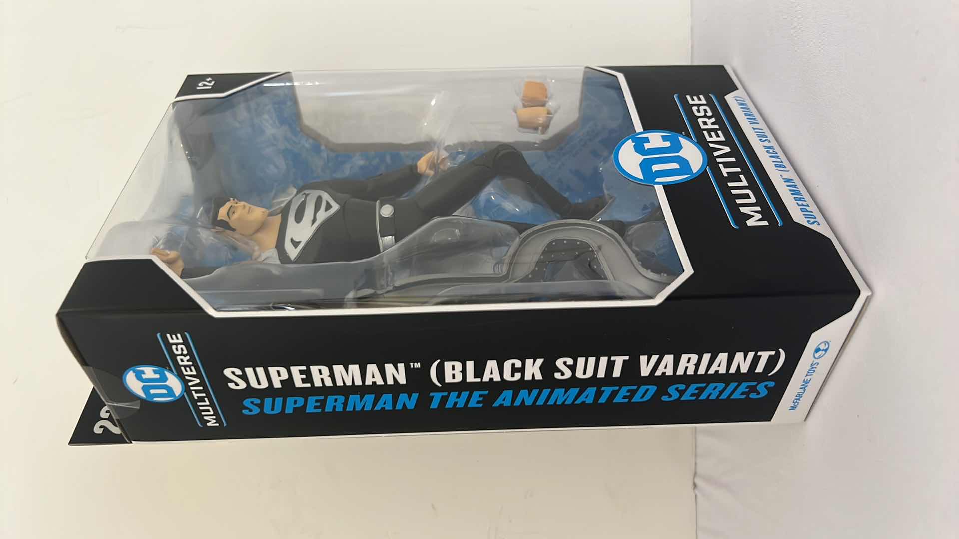 Photo 1 of NIB DC MULTIVERSE "SUPERMAN (BLACK SUIT VARIANT)" ACTION FIGURE MSRP $25