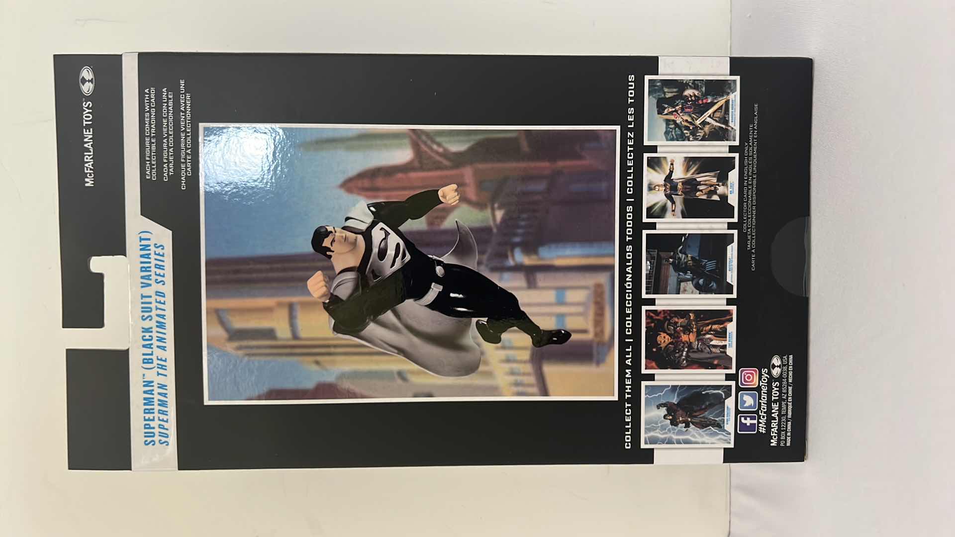 Photo 1 of NIB DC MULTIVERSE "SUPERMAN (BLACK SUIT VARIANT)" ACTION FIGURE MSRP $25