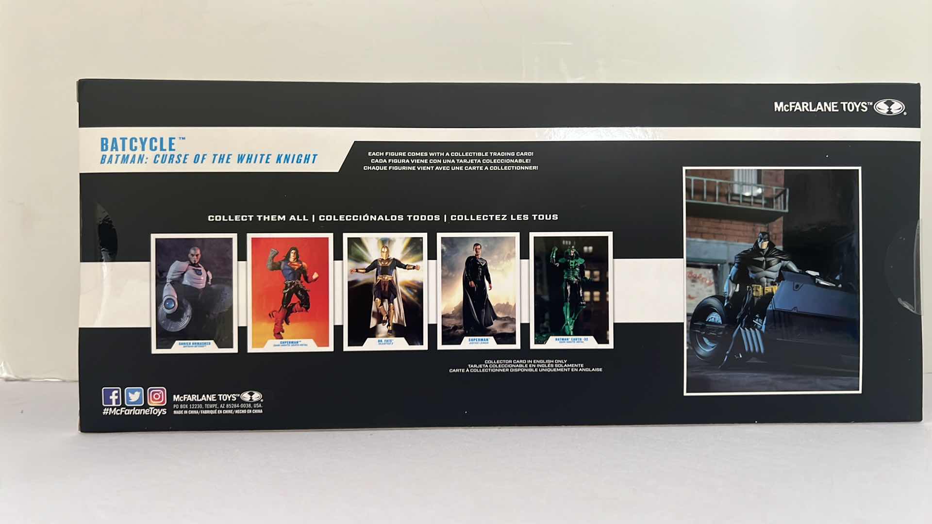 Photo 1 of NIB DC MULTIVERSE "BATCYCLE" ACTION FIGURE MSRP $30