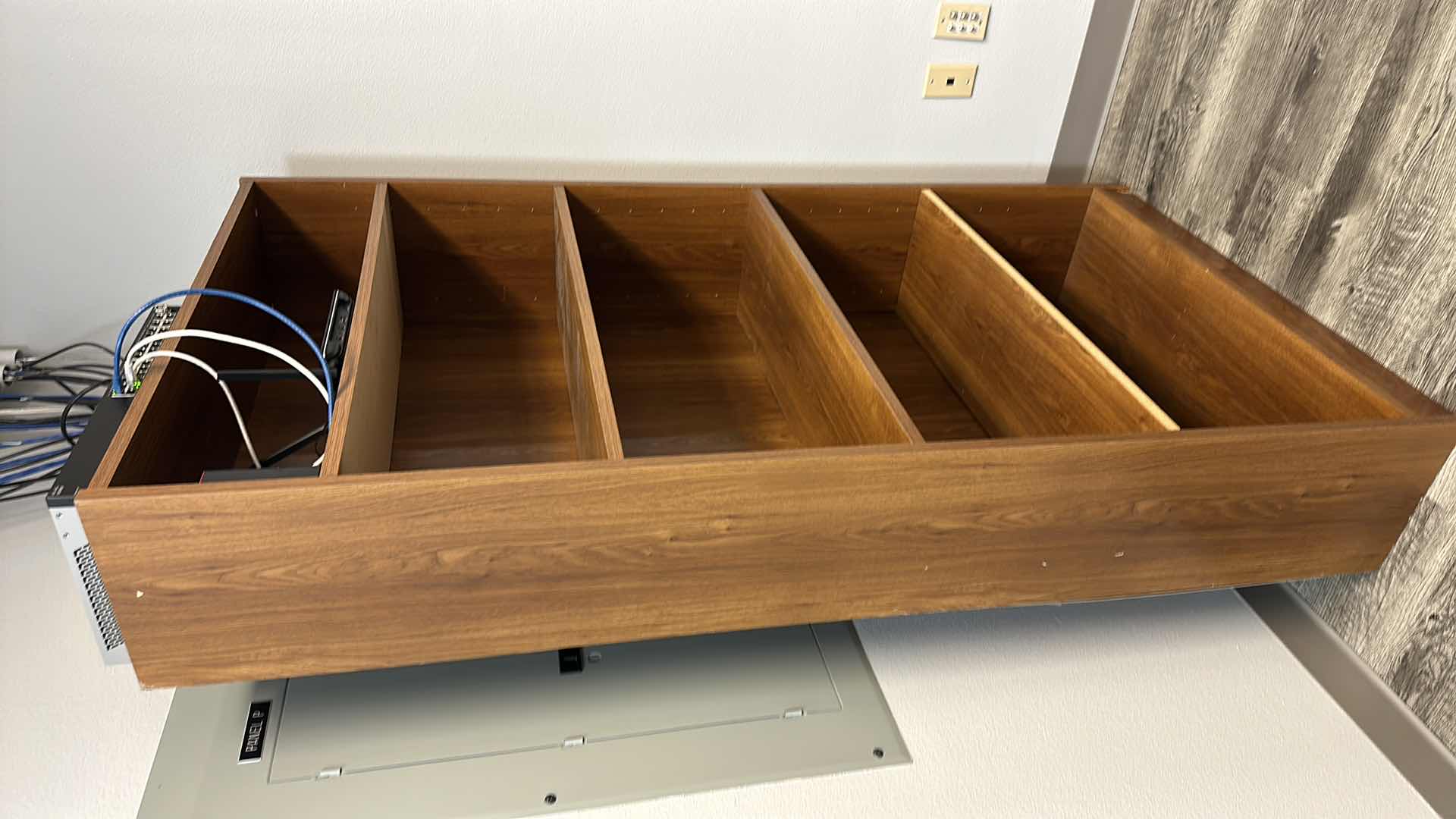 Photo 1 of PRESSED WOOD 4 SHELF BOOKCASE 6’X 3’ (ELECTRONIC NOT INCLUDED) BOOKCASE ONLY