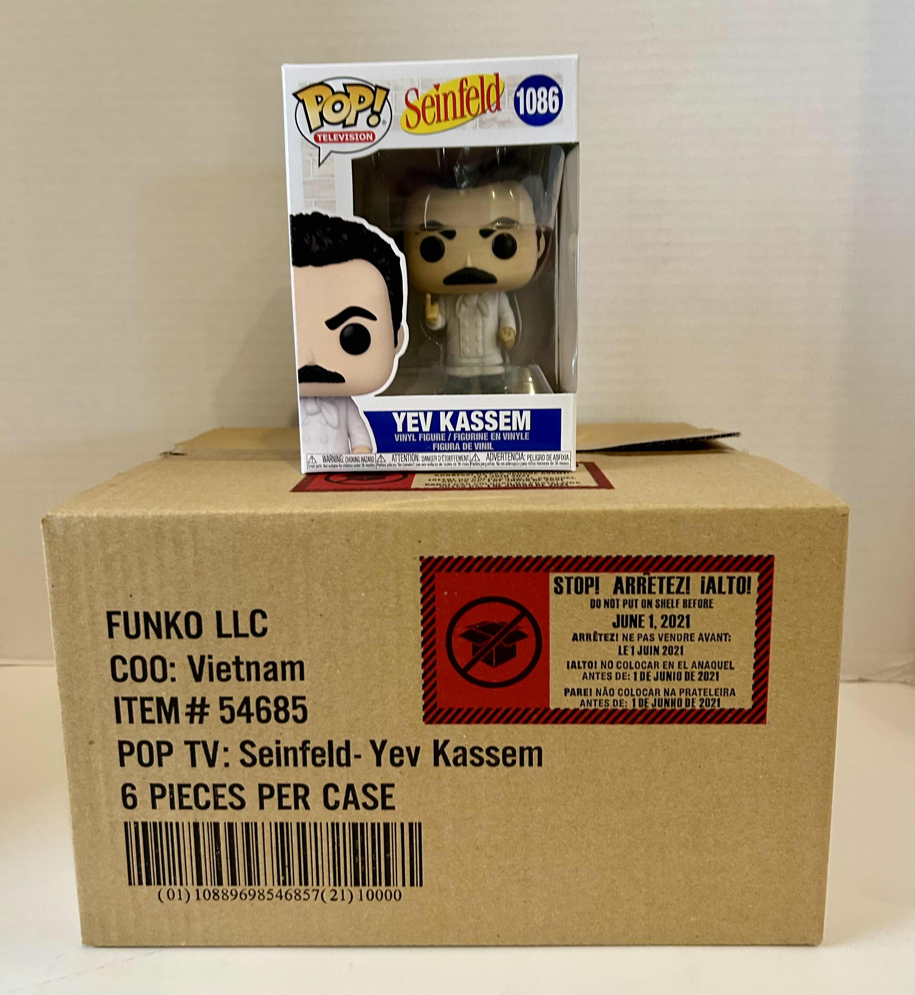 Photo 1 of FUNKO POP! SEINFELD: YEV KASSEM #1086
6 PER CASE
