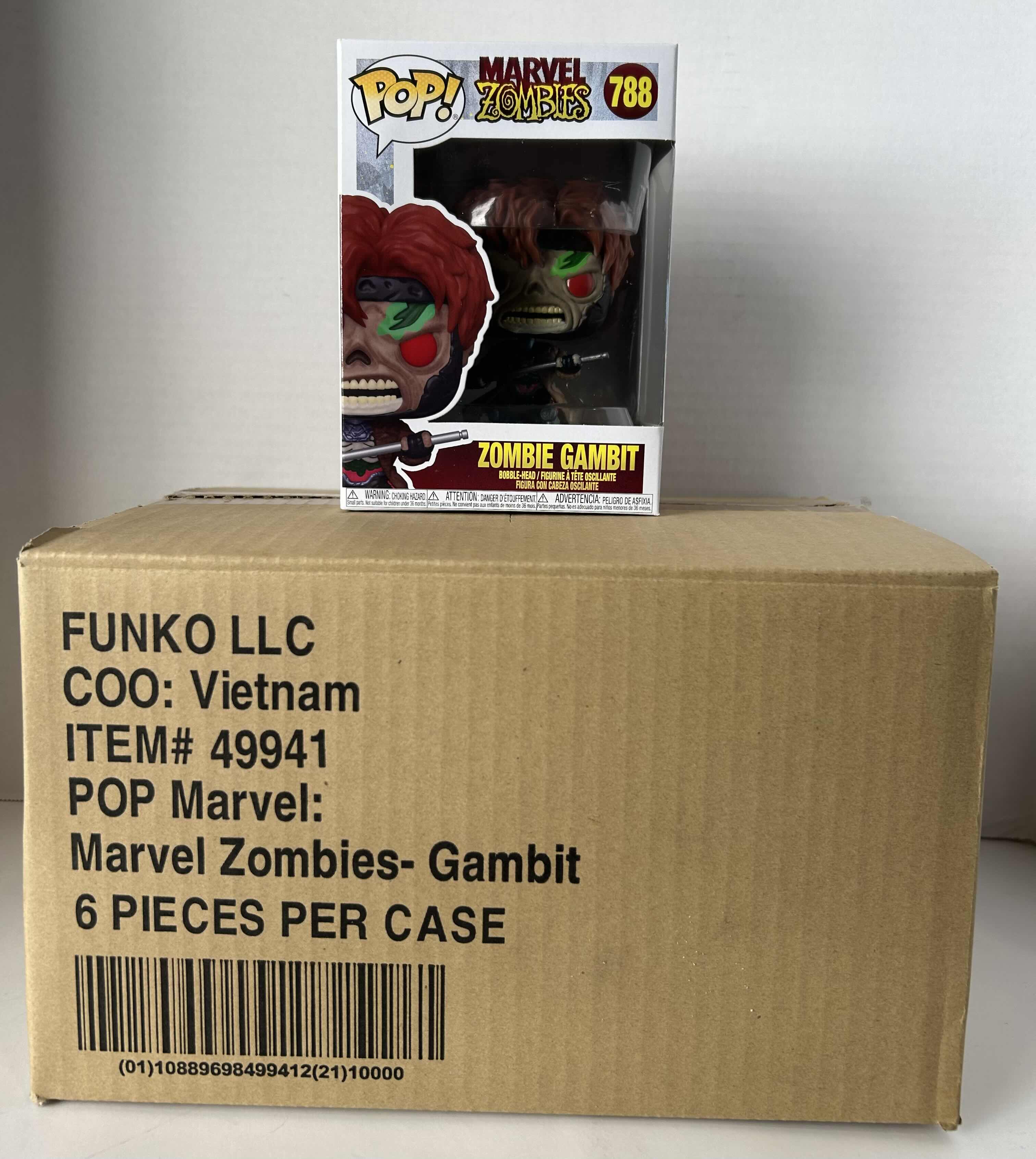 Photo 1 of FUNKO POP! MARVEL: ZOMBIES: ZOMBIE GAMBIT # 788
6 PER CASE