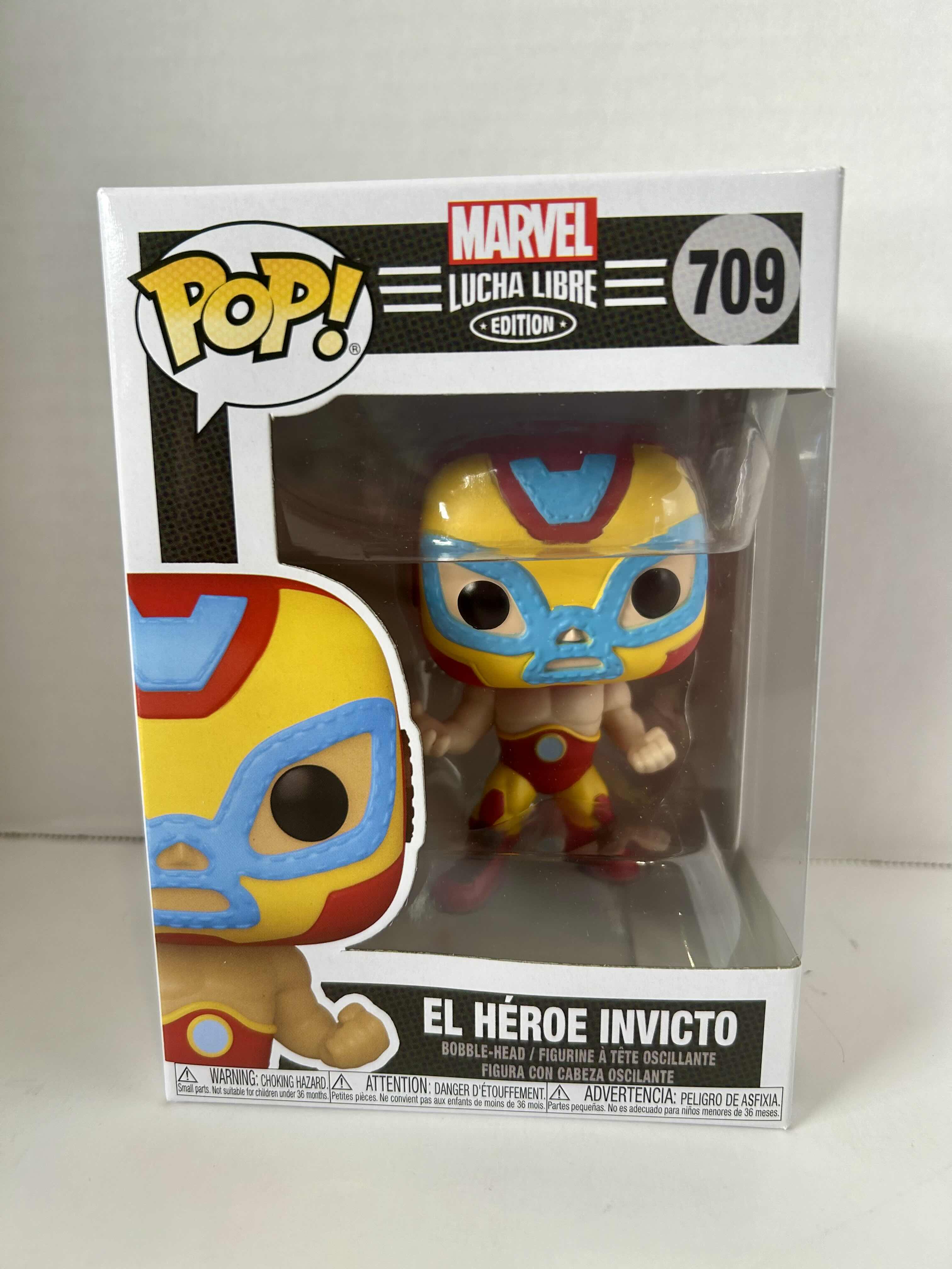 Photo 1 of FUNKO POP! LUCHA LIBRE: EL HÉROE INVICTO# 709
6 PER CASE