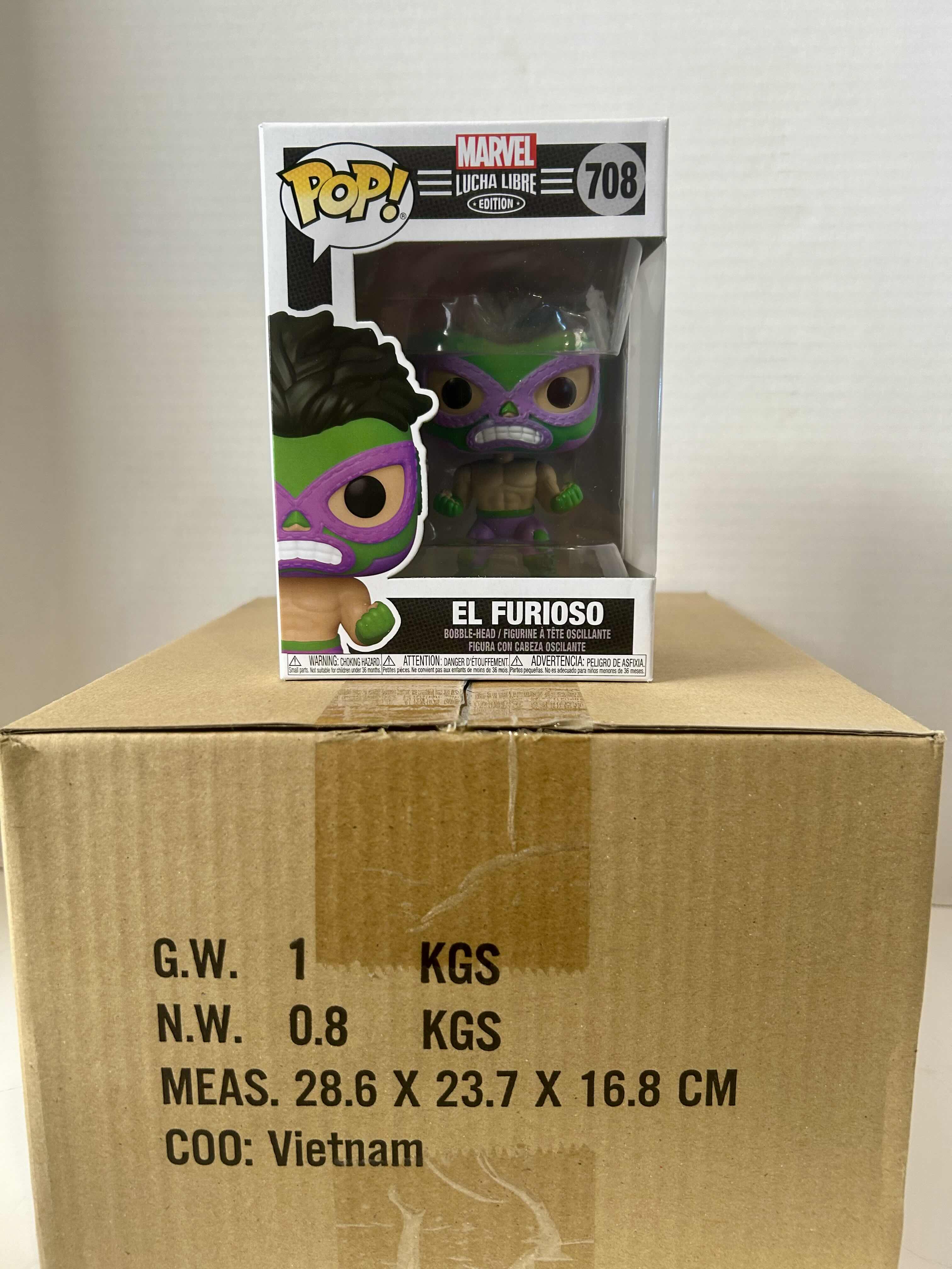 Photo 1 of FUNKO POP! MARVEL LUCHA LIBRE: EL FURIOSO #708
6 PER CASE