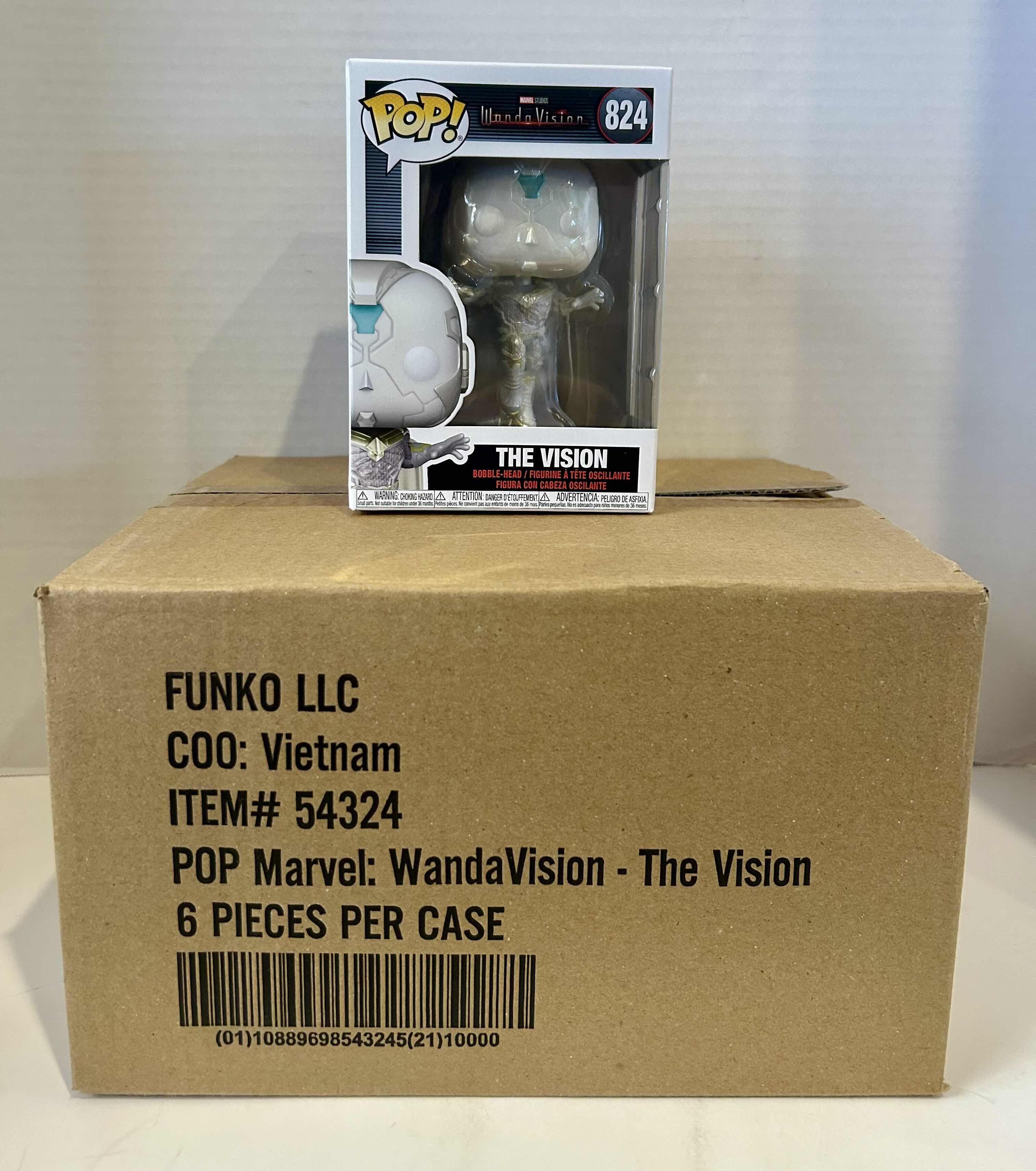Photo 1 of FUNKO POP: WANDA VISION: THE VISION #824
6 PER CASE