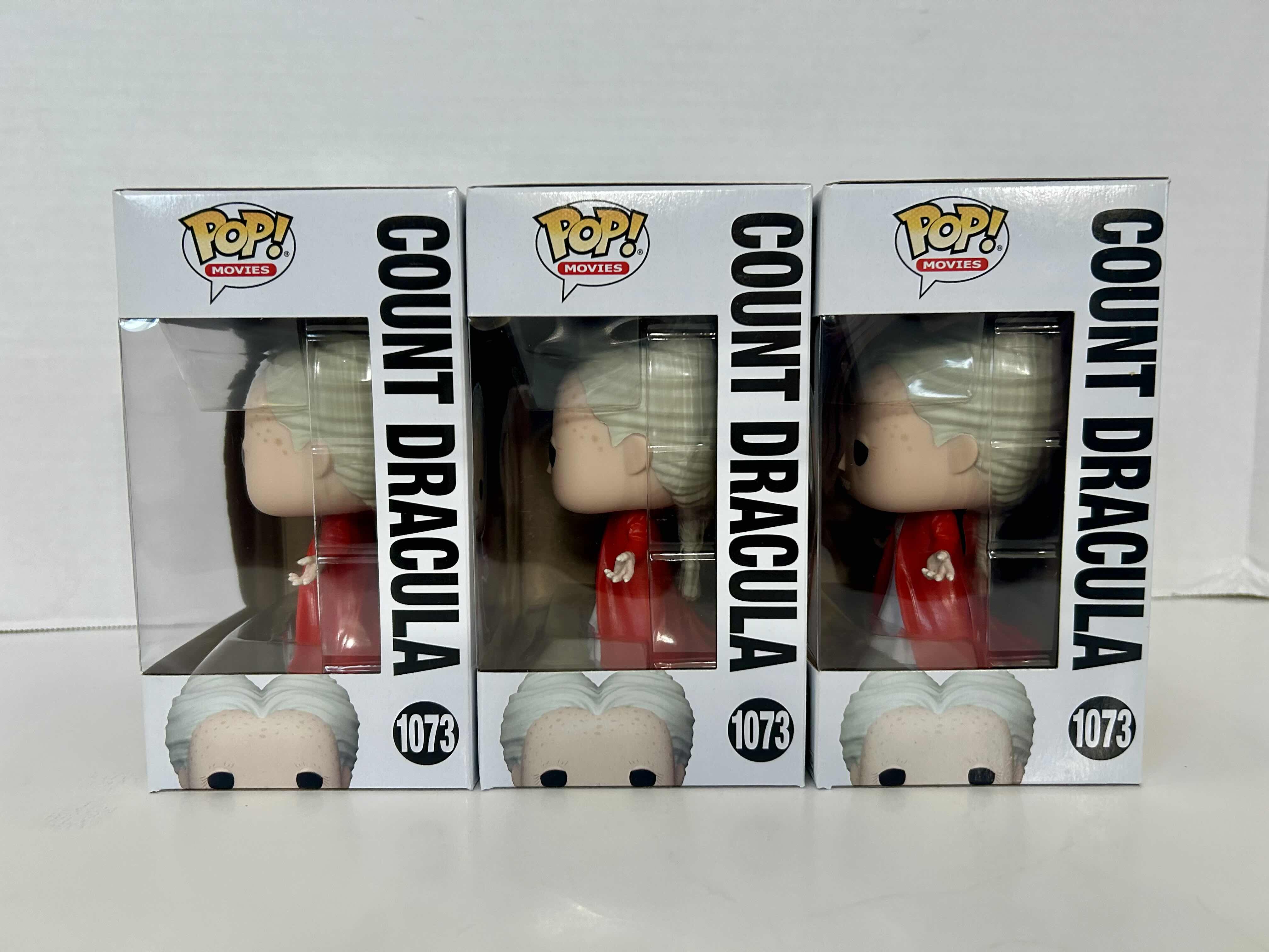 Photo 1 of FUNKO POP! COUNT DRACULA # 1073
3 IN LOT
