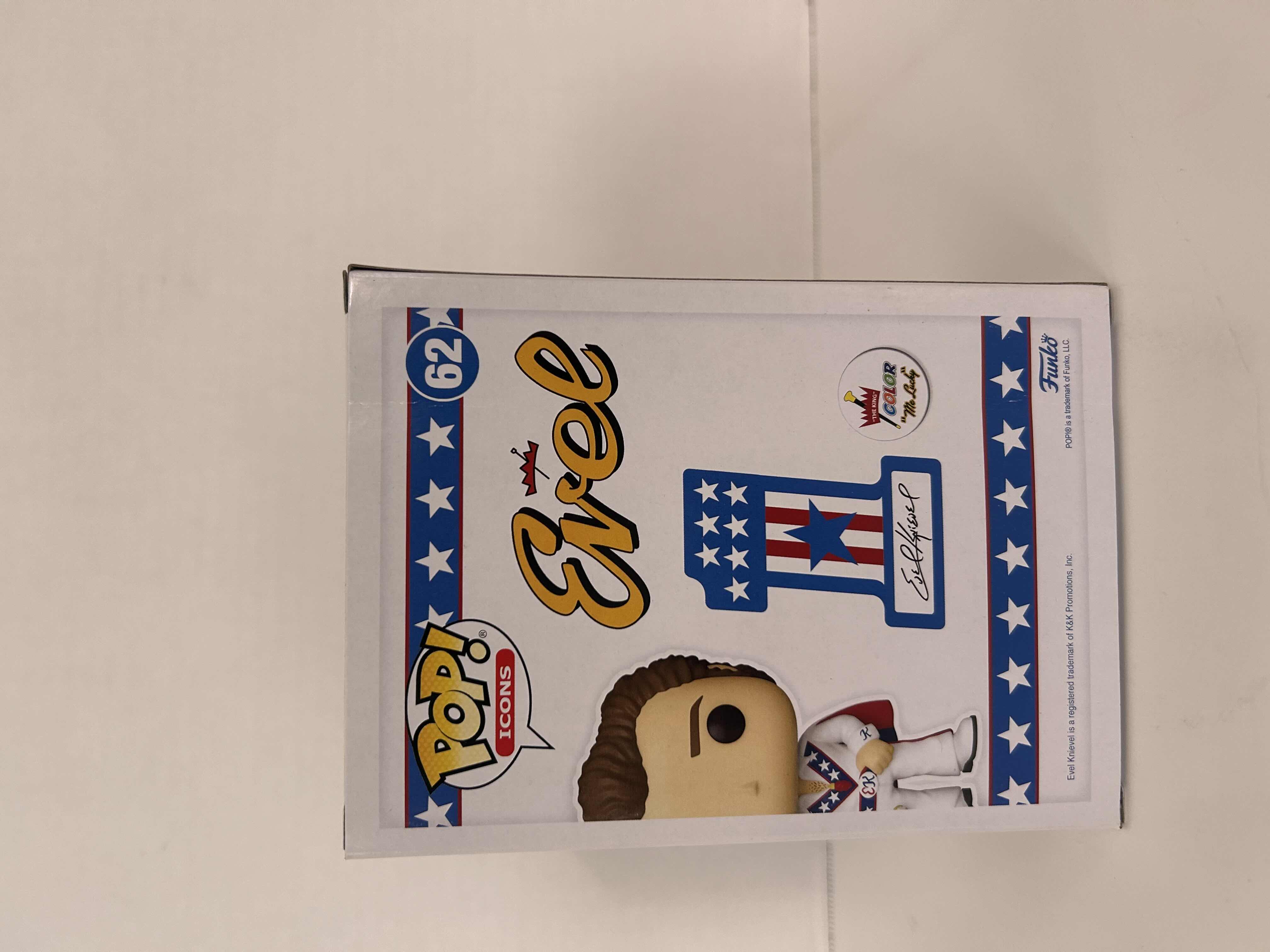 Photo 1 of FUNKO POP! EVEL KNIEVEL #62 
LOT OF 3