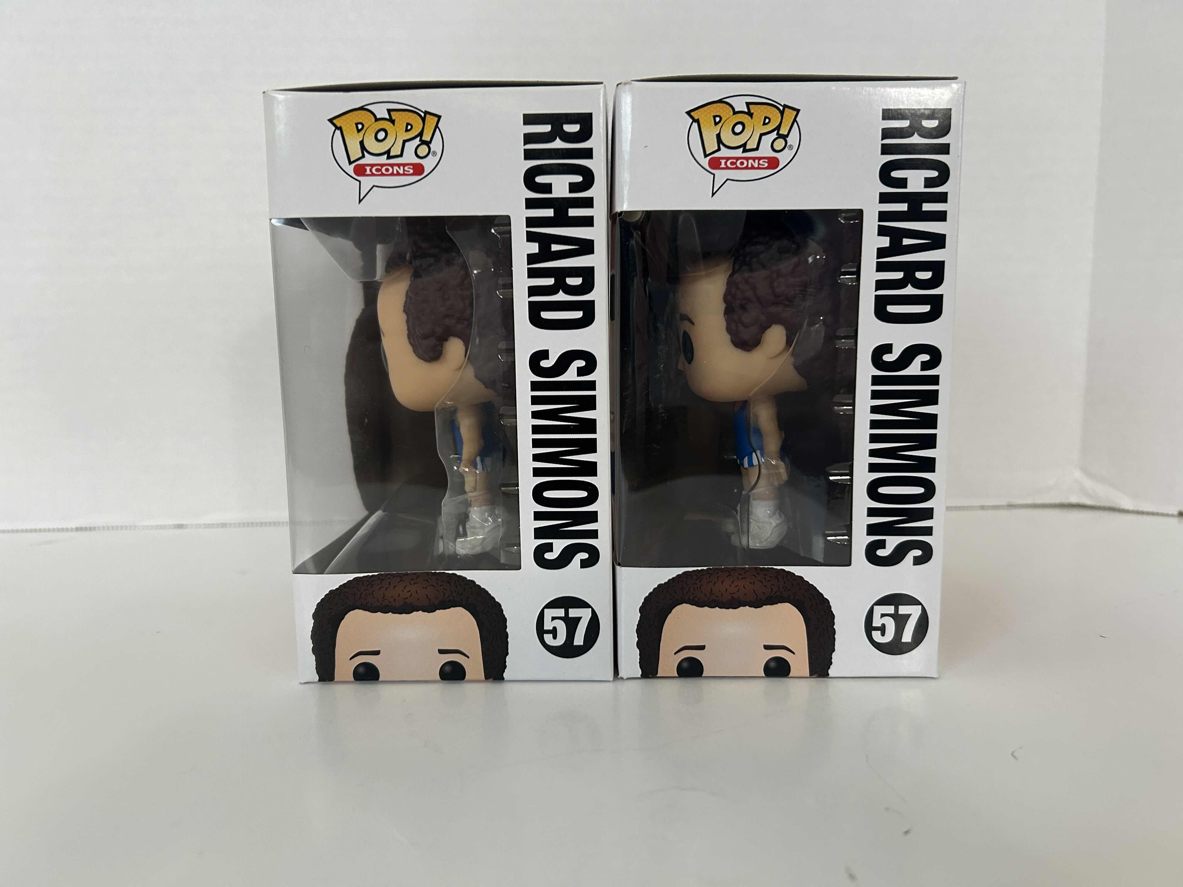 Photo 1 of FUNKO POP! RICHARD SIMMONS # 57
LOT OF 2