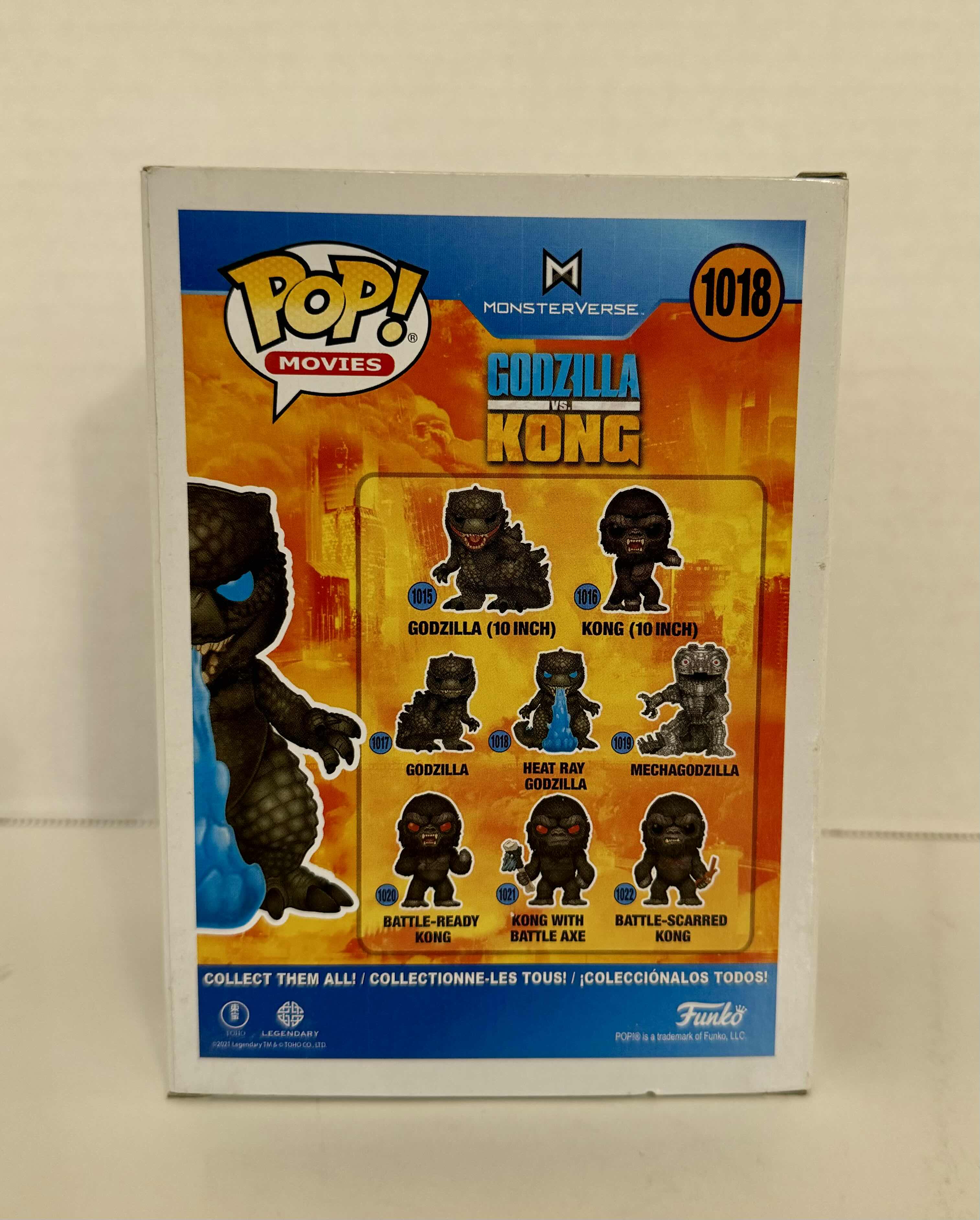 Photo 1 of FUNKO POP! GODZILLA VS KONG: HEAT RAY GODZILLA #1018