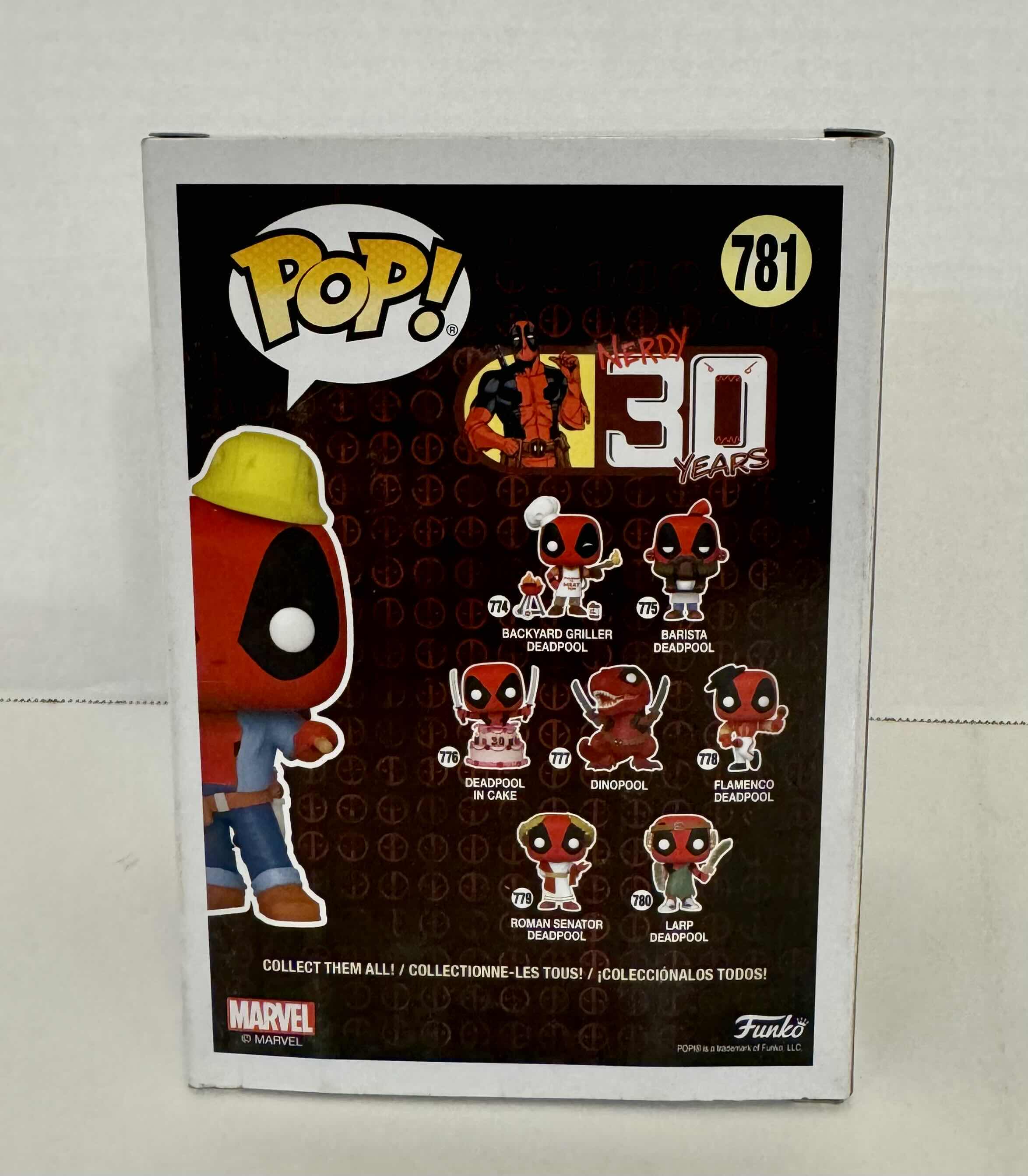 Photo 1 of FUNKO POP! DEADPOOL: CONSTRUCTION WORKER #781