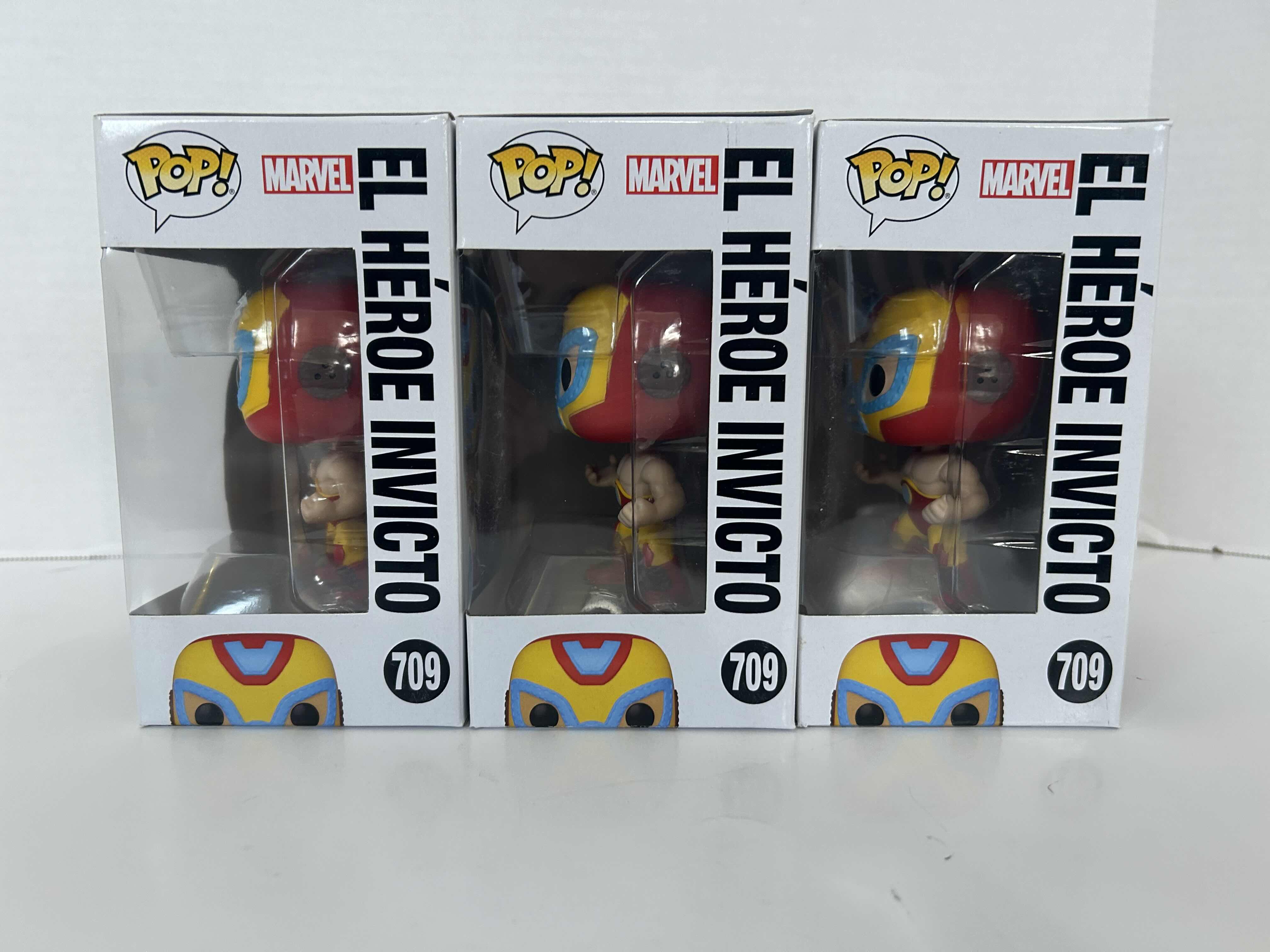 Photo 1 of FUNKO POP! LUCHA LIBRE: EL HÉROE INVICTO #709
LOT OF 3