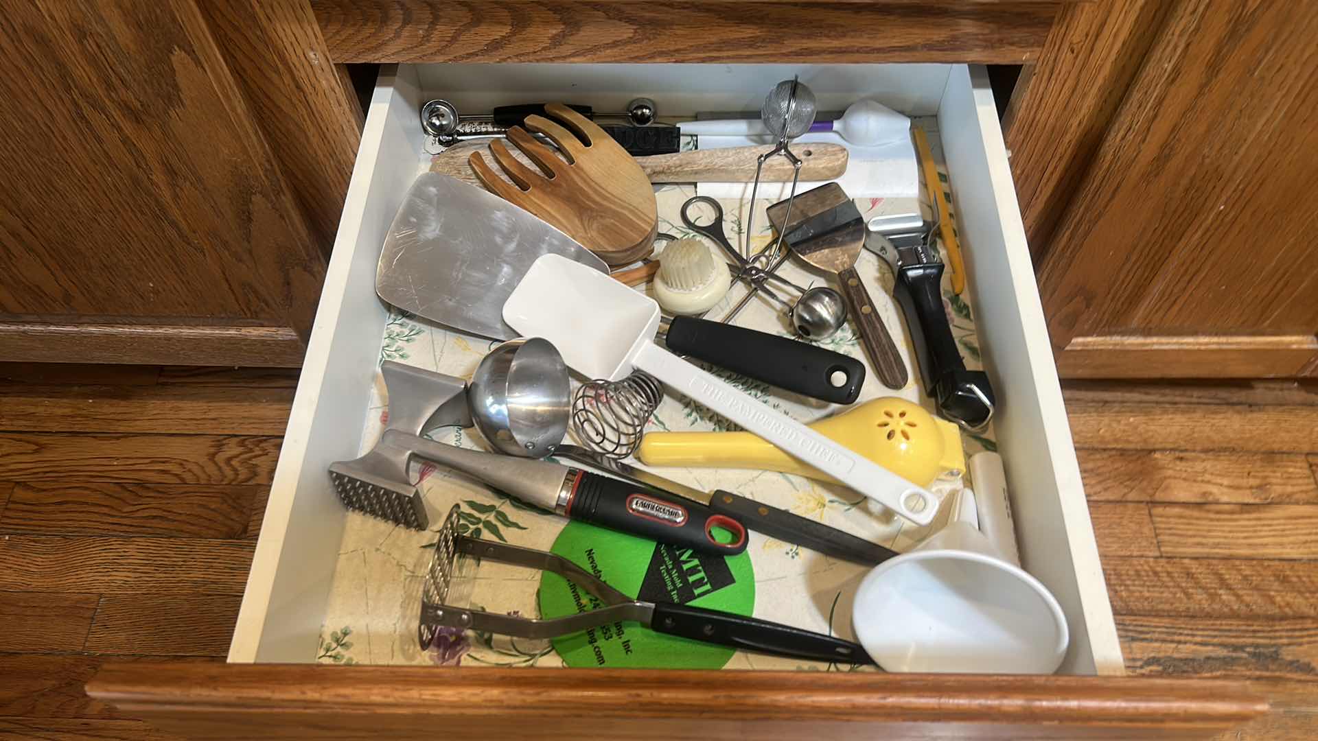 Photo 1 of CONTENTS OF 2 PULL OUT DRAWERS IN KITCHEN
