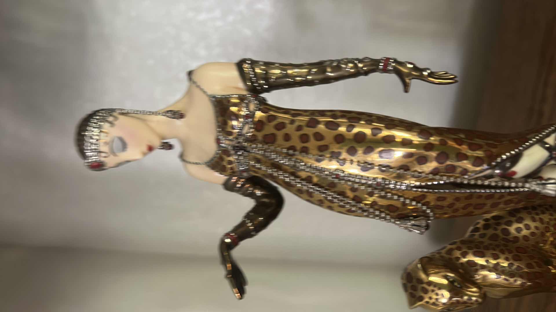 Photo 1 of ERTE NUMBERED LIMITED EDITION OCELOT BY FRANKLIN MINT H9”