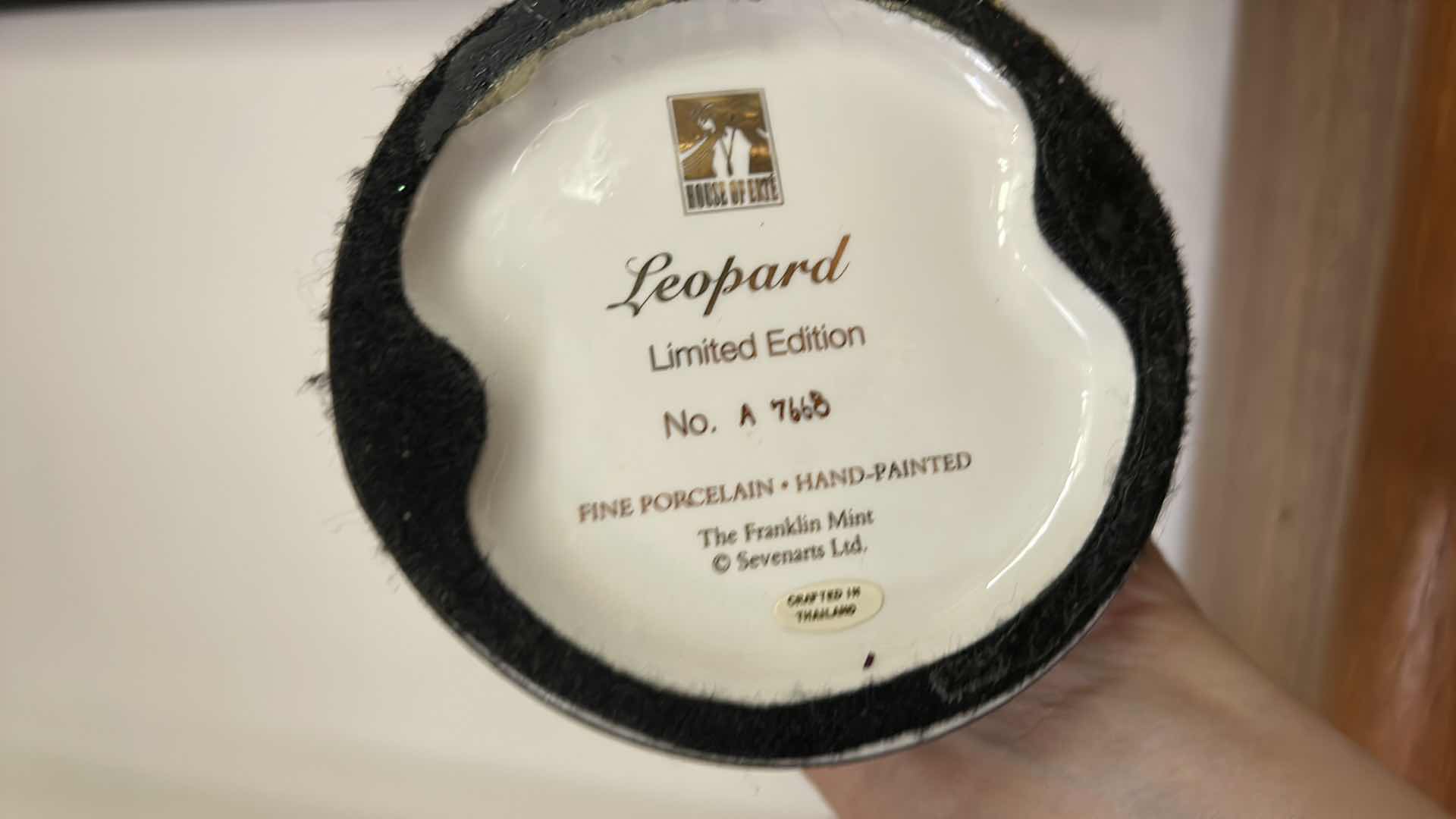 Photo 1 of ERTE NUMBERED LIMITED EDITION LEOPARD BY FRANKLIN MINT H9”