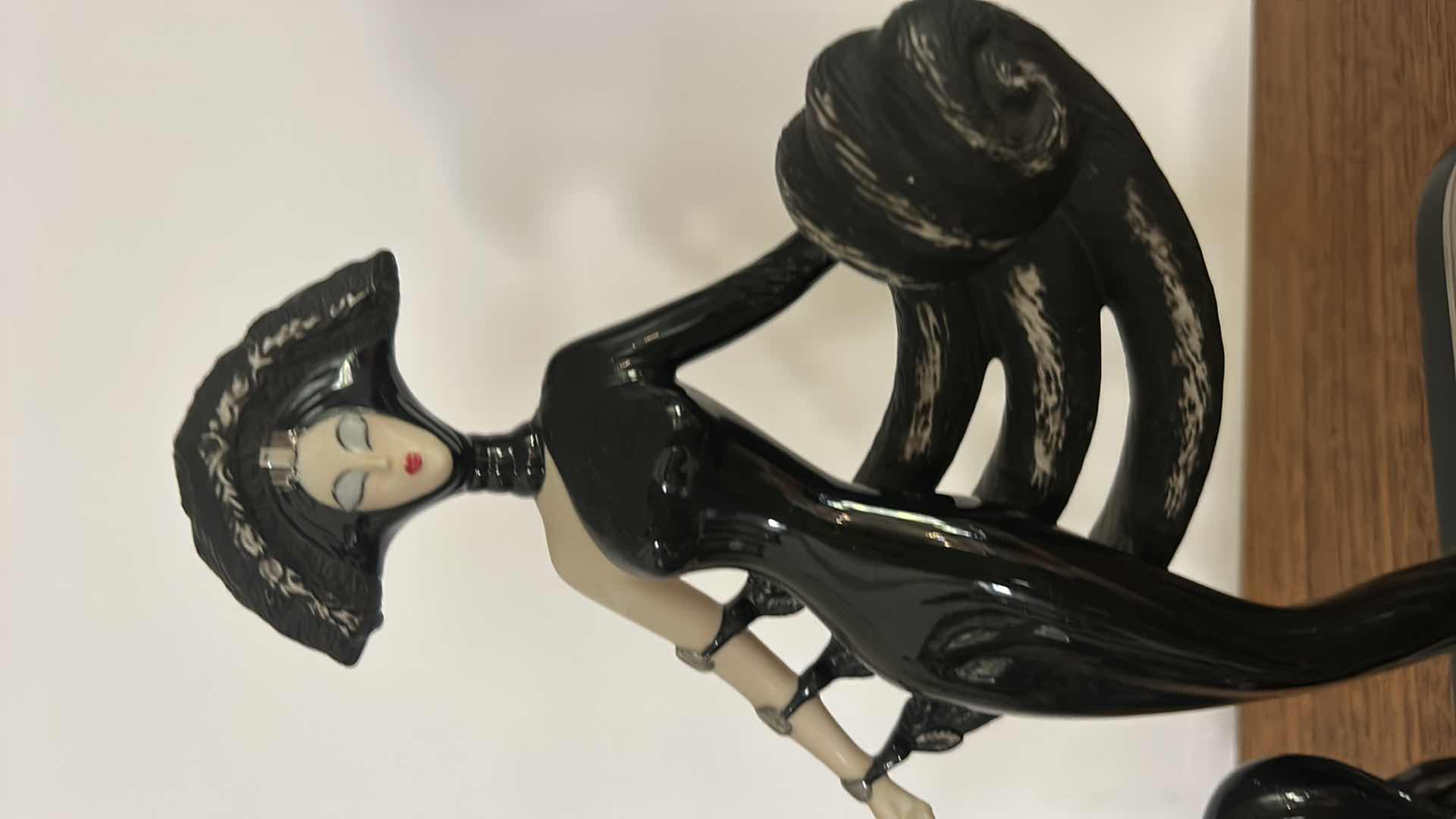 Photo 1 of ERTE NUMBERED LIMITED EDITION SYMPHONY IN BLACK BY FRANKLIN MINT H12”