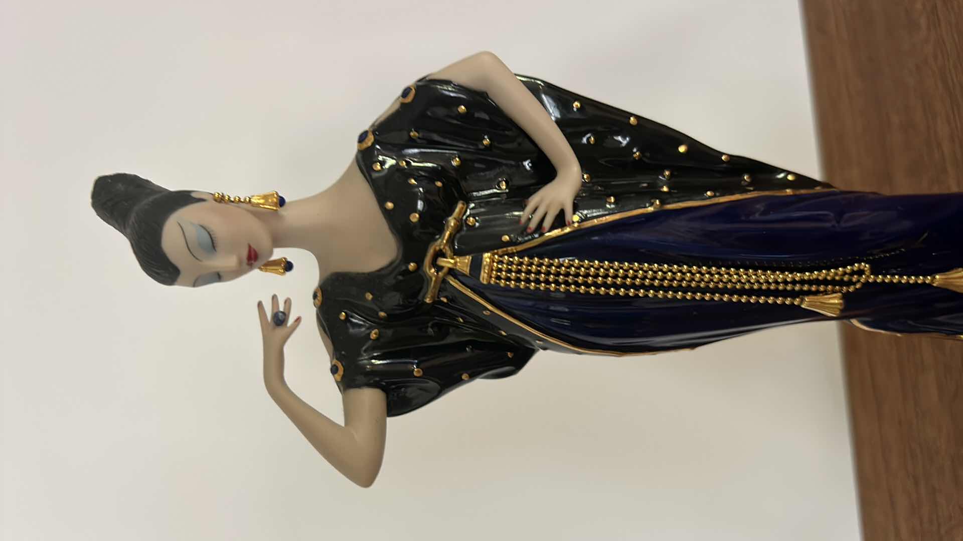 Photo 1 of ERTE NUMBERED LIMITED EDITION MOONLIGHT MYSTIQUE BY FRANKLIN MINT H11”