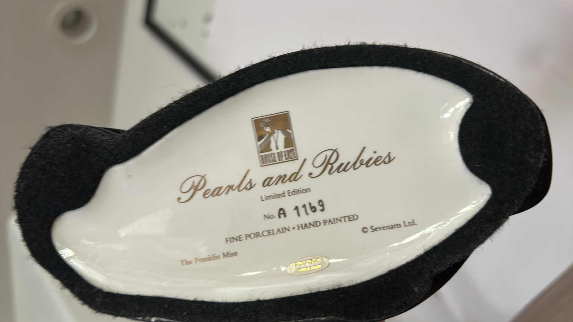 Photo 1 of ERTE NUMBERED LIMITED EDITION PEARLS AND RUBIES BY FRANKLIN MINT H11”