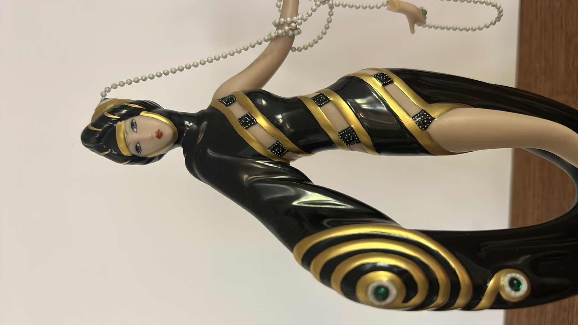 Photo 1 of ERTE NUMBERED LIMITED EDITION PEARLS AND EMERALDS BY FRANKLIN MINT H11”