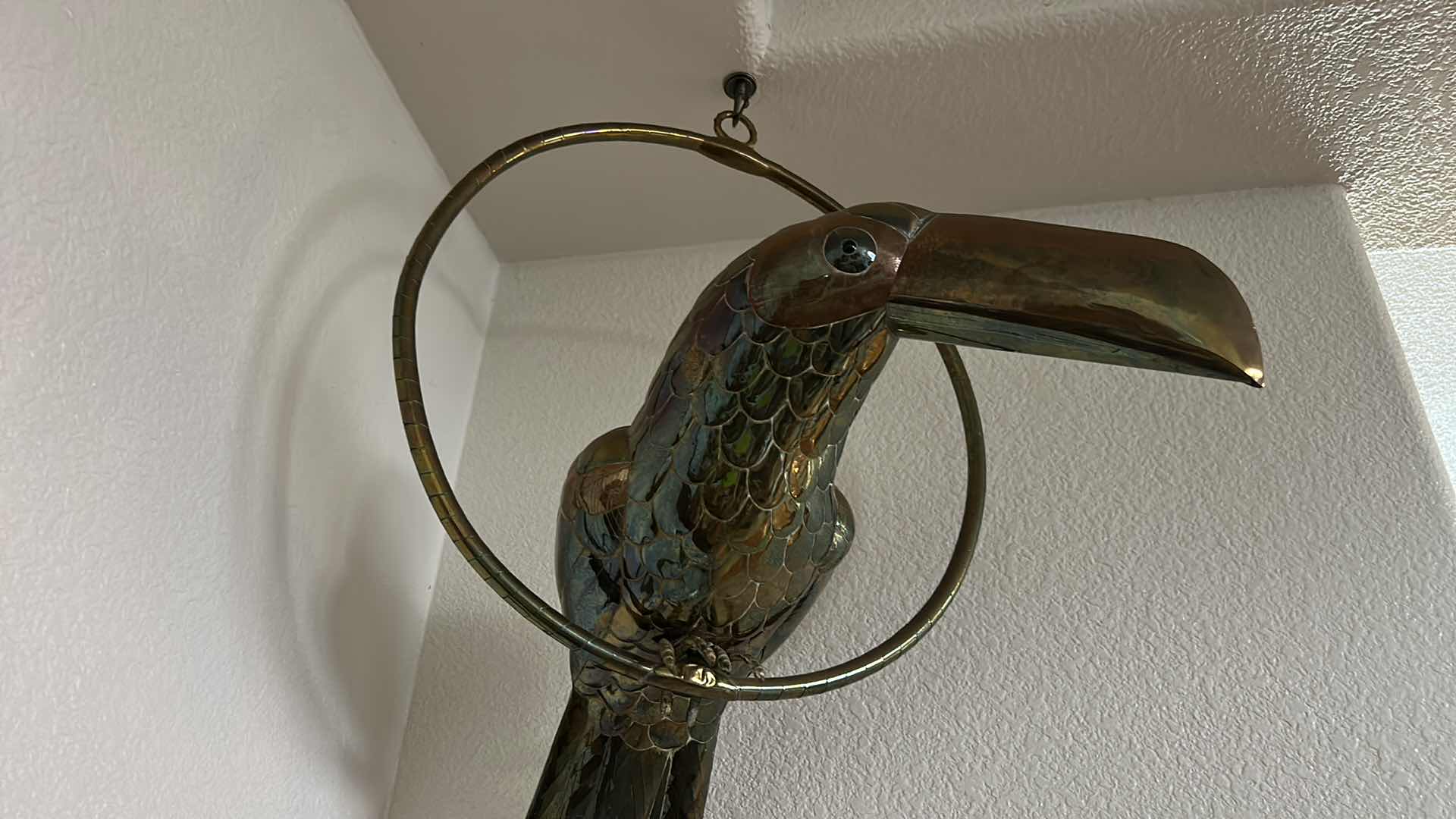 Photo 1 of 2 HANGING BIRDS, TOUCAN AND PARROT  26” & 11”