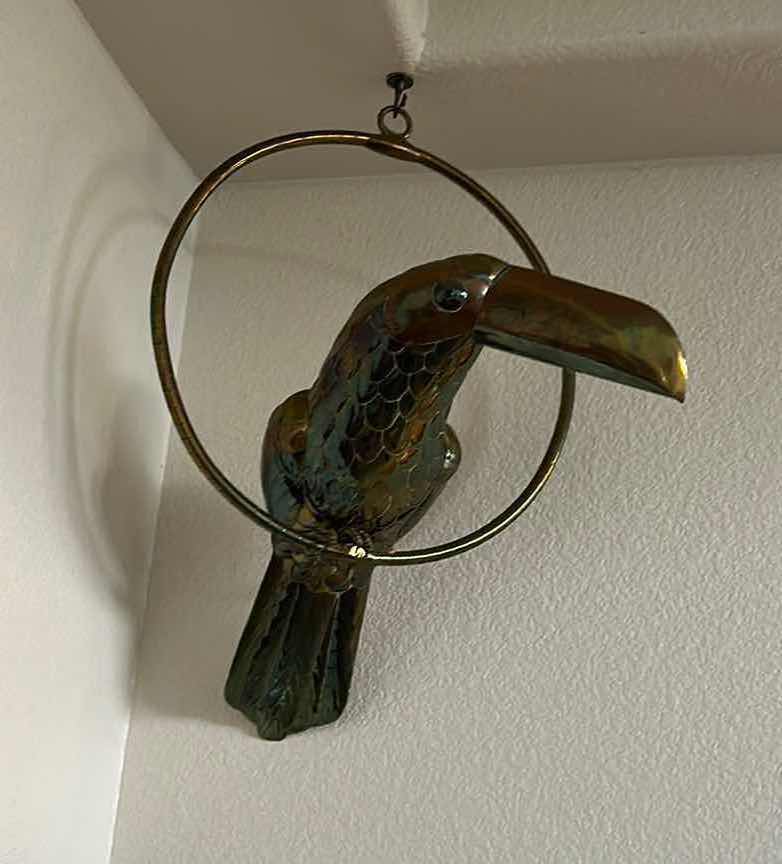Photo 1 of 2 HANGING BIRDS, TOUCAN AND PARROT  26” & 11”