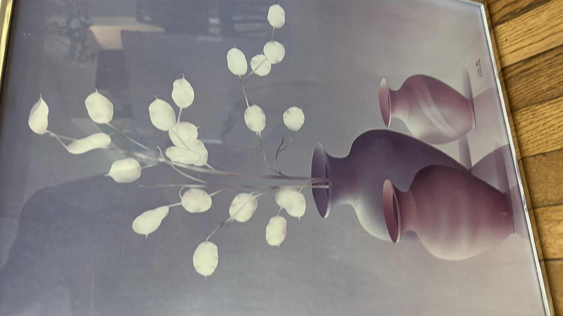 Photo 1 of FRAMED "THREE VASES' CARLOS RIOS ARTWORK 16” x 20.5”