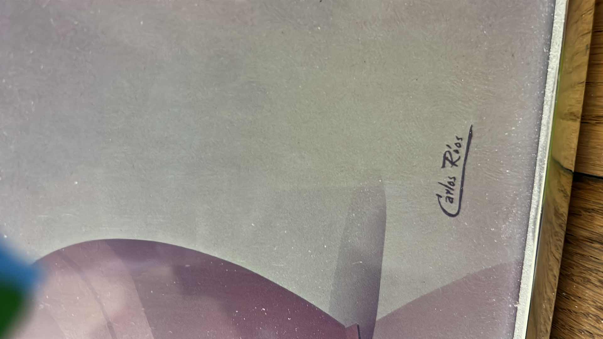 Photo 1 of FRAMED "THREE VASES' CARLOS RIOS ARTWORK 16” x 20.5”