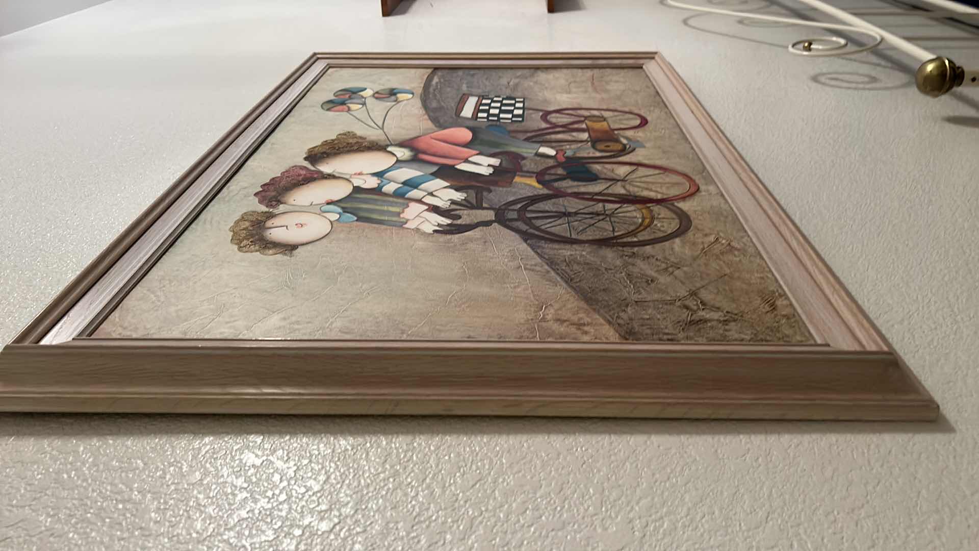 Photo 1 of FRAMED "KIDS ON BIKES" ARTWORK  40.5” x 28.5”