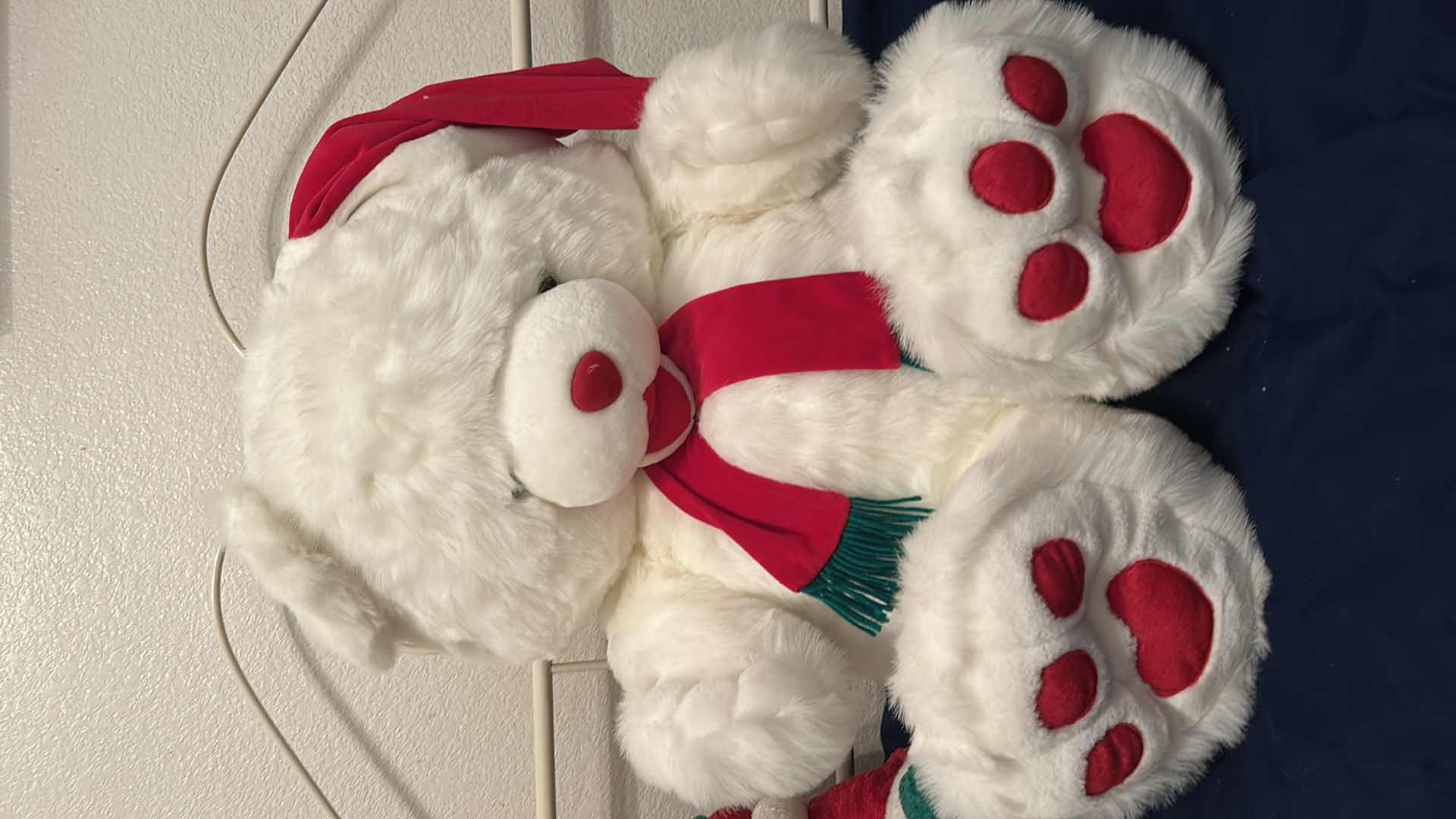 Photo 1 of LARGE PLUSH CHRISTMAS BEAR AND SANTA (BEAR 20” x 30”)