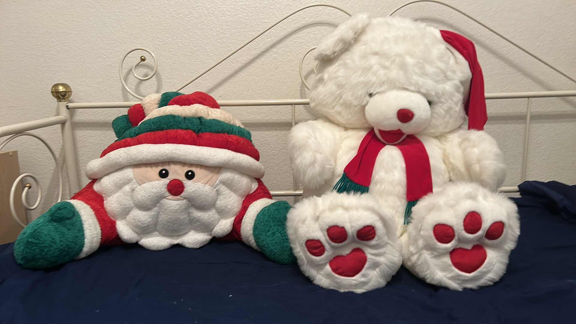 Photo 1 of LARGE PLUSH CHRISTMAS BEAR AND SANTA (BEAR 20” x 30”)