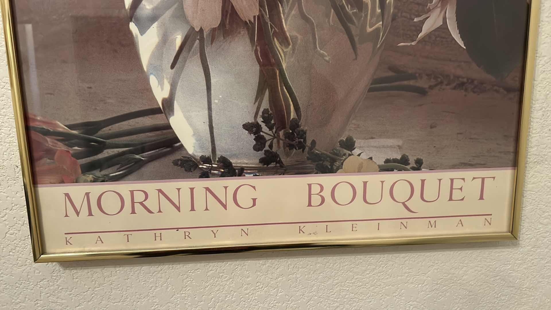 Photo 1 of FRAMED "MORNING BOUQUET" FLORAL  KATHRYN KLEINMAN ARTWORK 20” x 28”