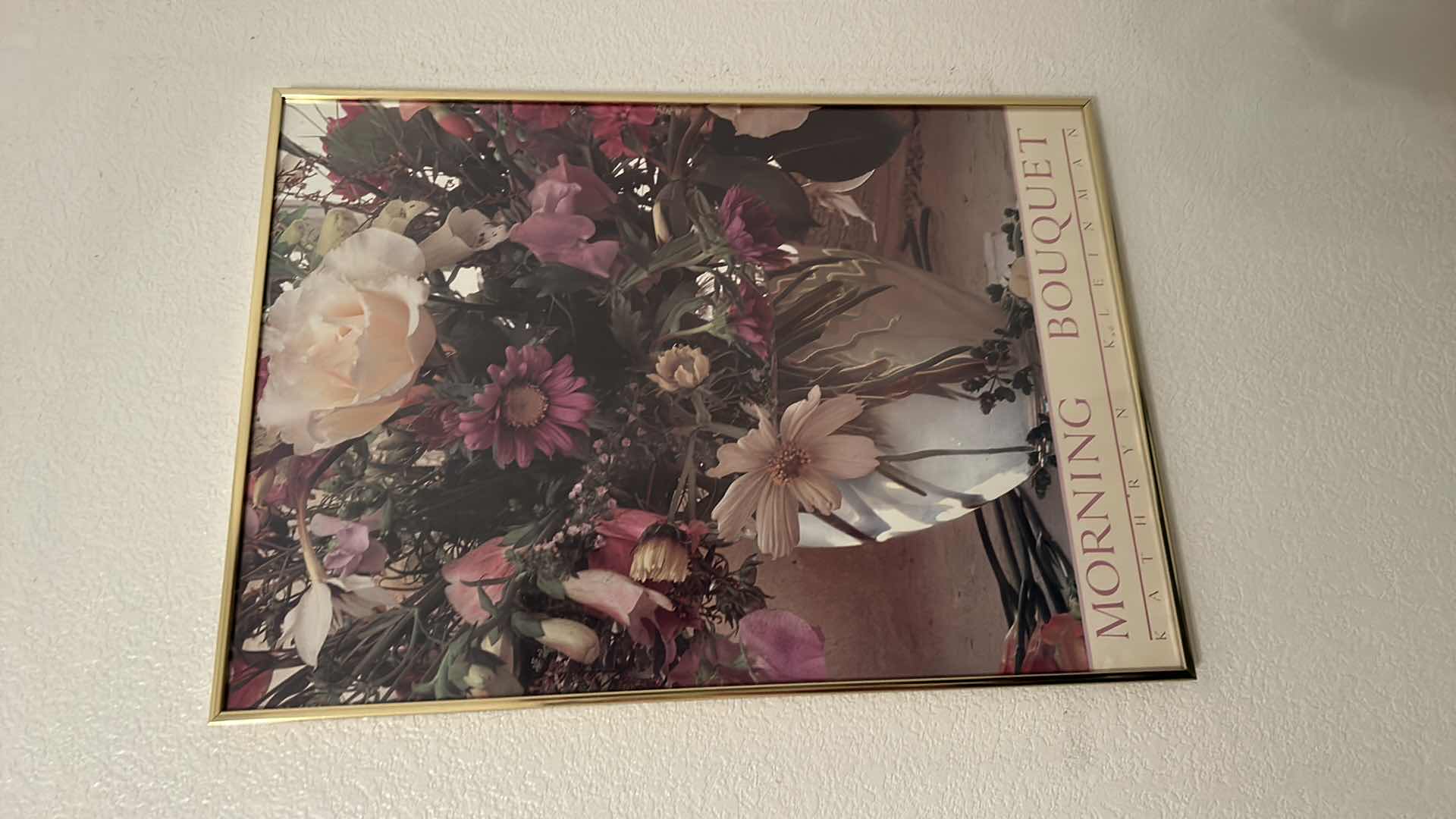 Photo 1 of FRAMED "MORNING BOUQUET" FLORAL  KATHRYN KLEINMAN ARTWORK 20” x 28”