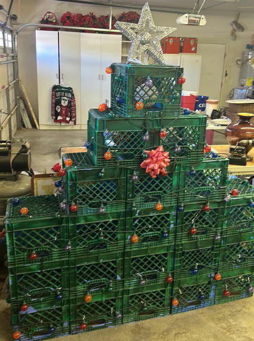 Photo 1 of LIGHTED CRATE CHRISTMAS TREE 64” x 81”