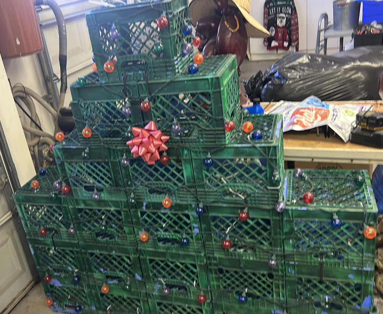 Photo 1 of LIGHTED CRATE CHRISTMAS TREE 64” x 81”
