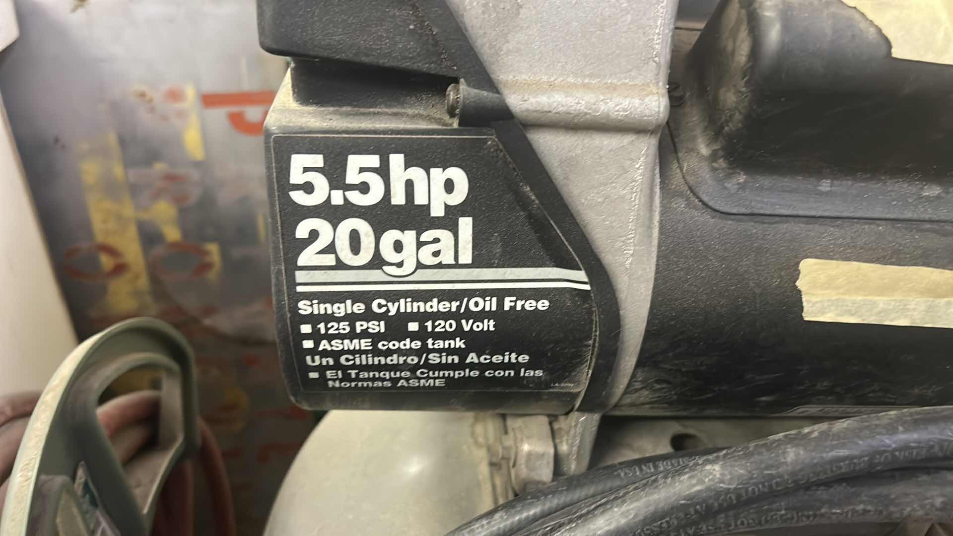 Photo 1 of 5:5 HP 20 GAL CHARGE AIR PRO