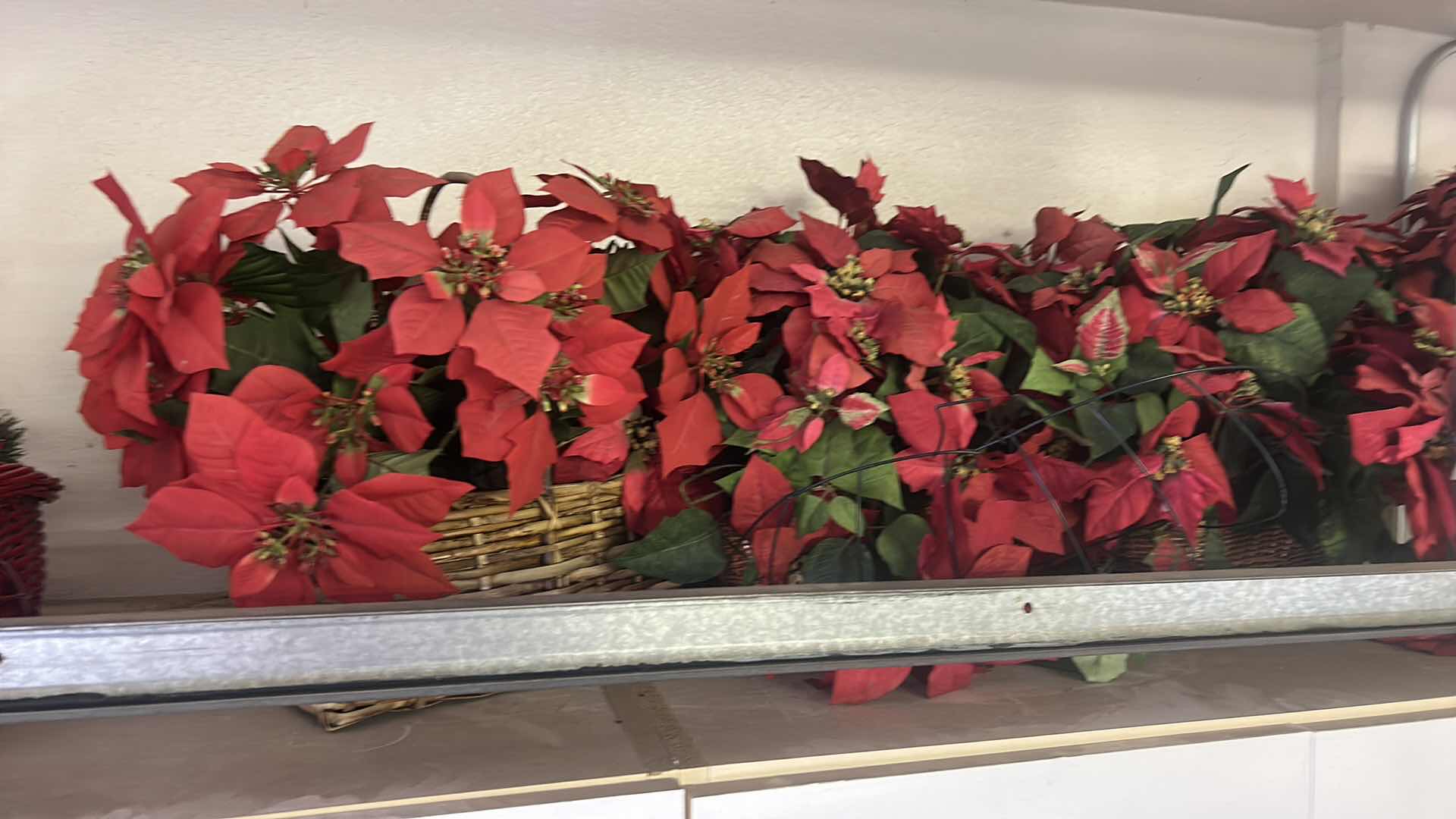 Photo 1 of CHRISTMAS DECOR ON TOP SHELF OF GARAGE