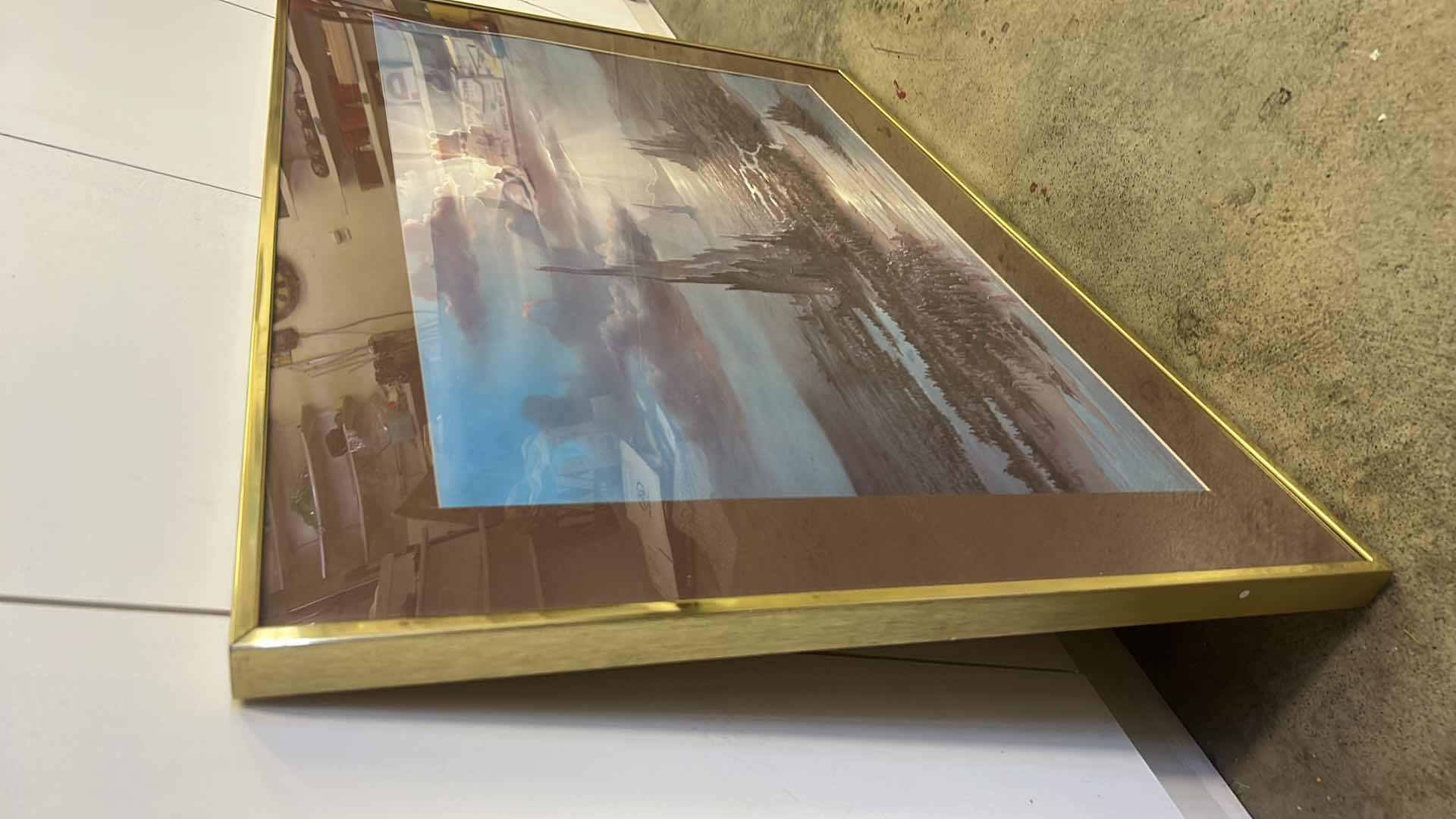 Photo 4 of FRAMED “APOCALYPTIC LANDSCAPE” ARTWORK 36” x 27”