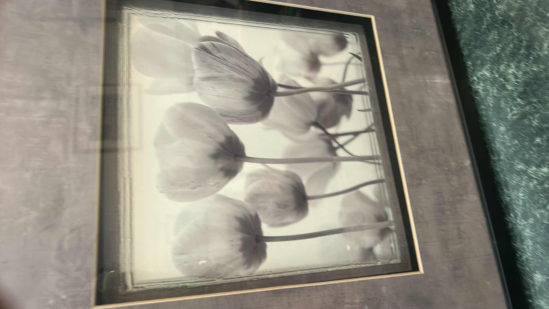 Photo 1 of 3 FRAMED SHADOW BOX “FLORAL” ARTWORK 17“ x 17“
