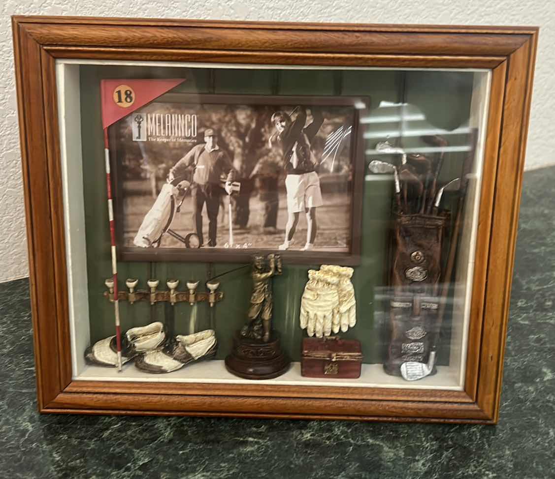 Photo 1 of FRAMED SHADOW BOX PICTURE FRAME ARTWORK 11” x 9 1/2