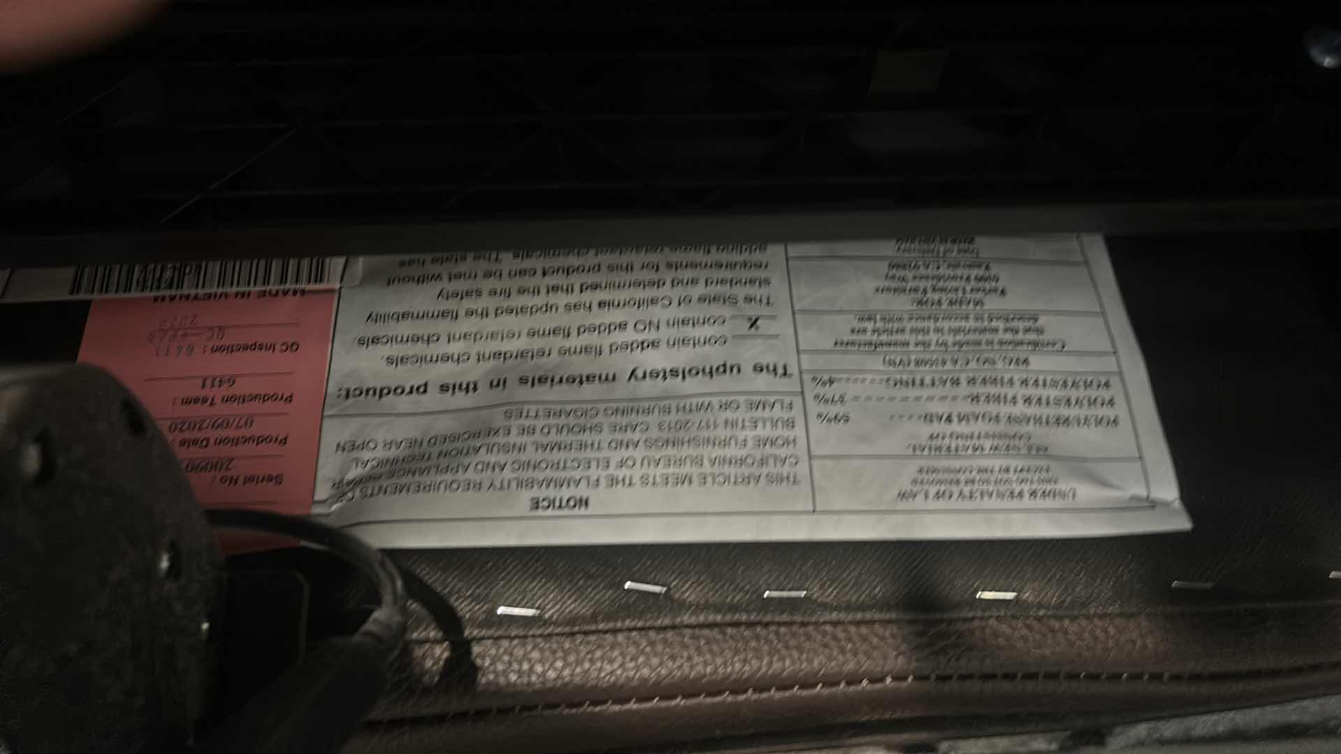 Photo 1 of 6 PC CURVED BLACK SECTIONAL WITH ELECTRICAL RECLINERS 10’ x 10’ , PARKER HOUSE MFG DATE 2023 (PILLOWS SOLD SEPARATELY)
