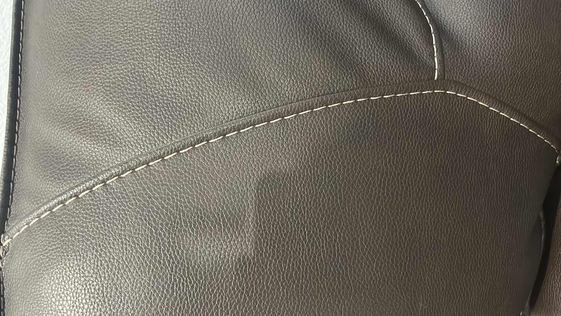 Photo 1 of 6 PC CURVED BLACK SECTIONAL WITH ELECTRICAL RECLINERS 10’ x 10’ , PARKER HOUSE MFG DATE 2023 (PILLOWS SOLD SEPARATELY)