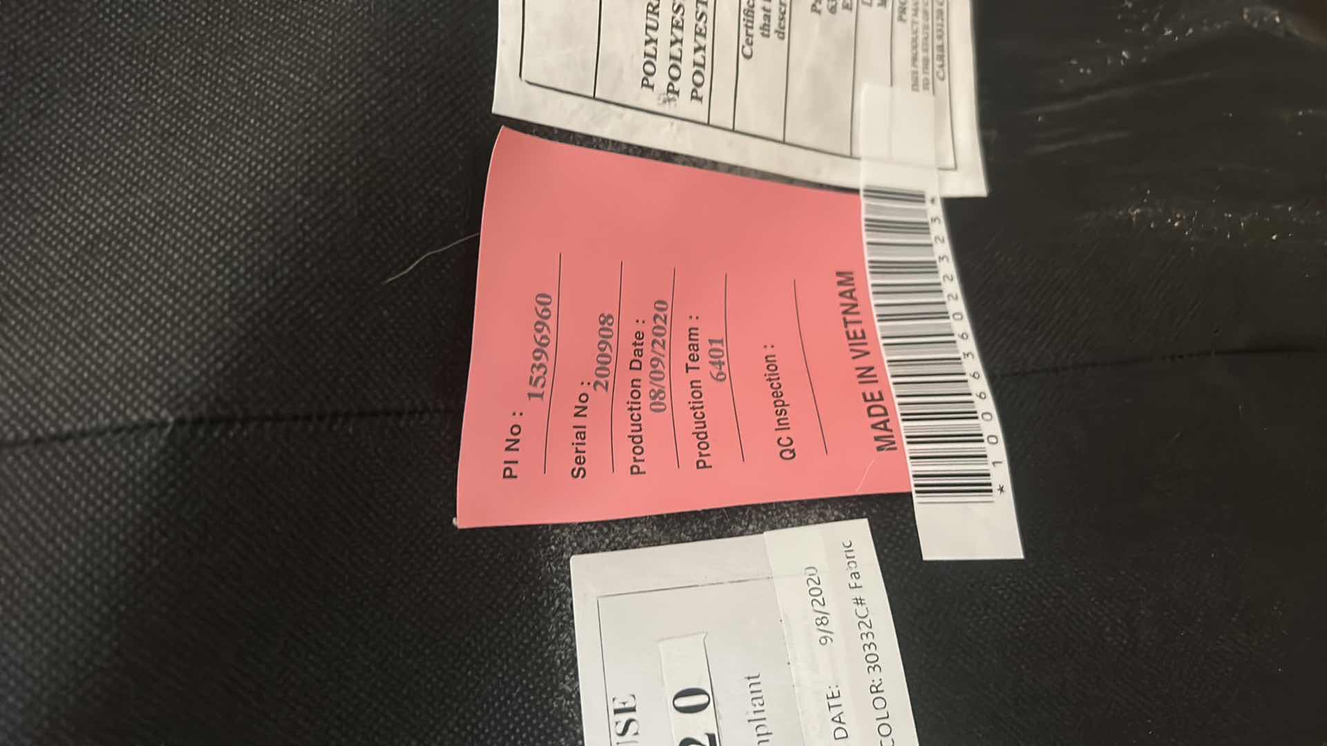 Photo 1 of 6 PC CURVED BLACK SECTIONAL WITH ELECTRICAL RECLINERS 10’ x 10’ , PARKER HOUSE MFG DATE 2023 (PILLOWS SOLD SEPARATELY)