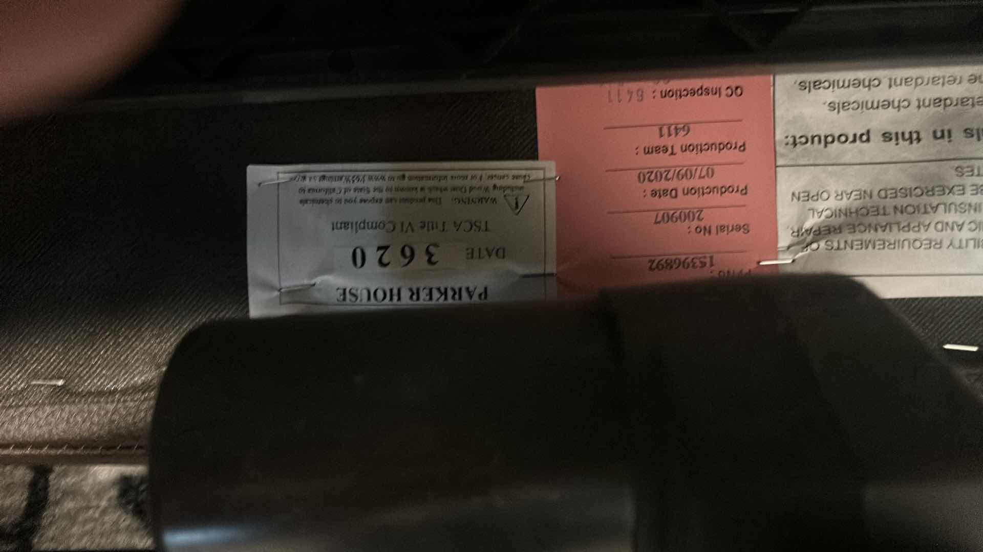 Photo 1 of 6 PC CURVED BLACK SECTIONAL WITH ELECTRICAL RECLINERS 10’ x 10’ , PARKER HOUSE MFG DATE 2023 (PILLOWS SOLD SEPARATELY)