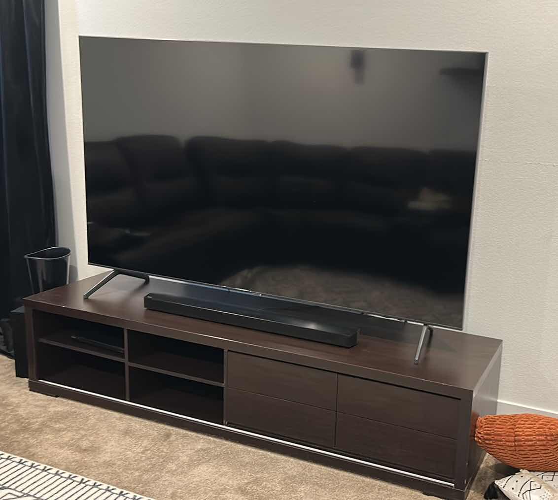 Photo 1 of 85” TV & SAMSUNG SOUNDBAR (ALL ELSE SOLD SEPARATELY)